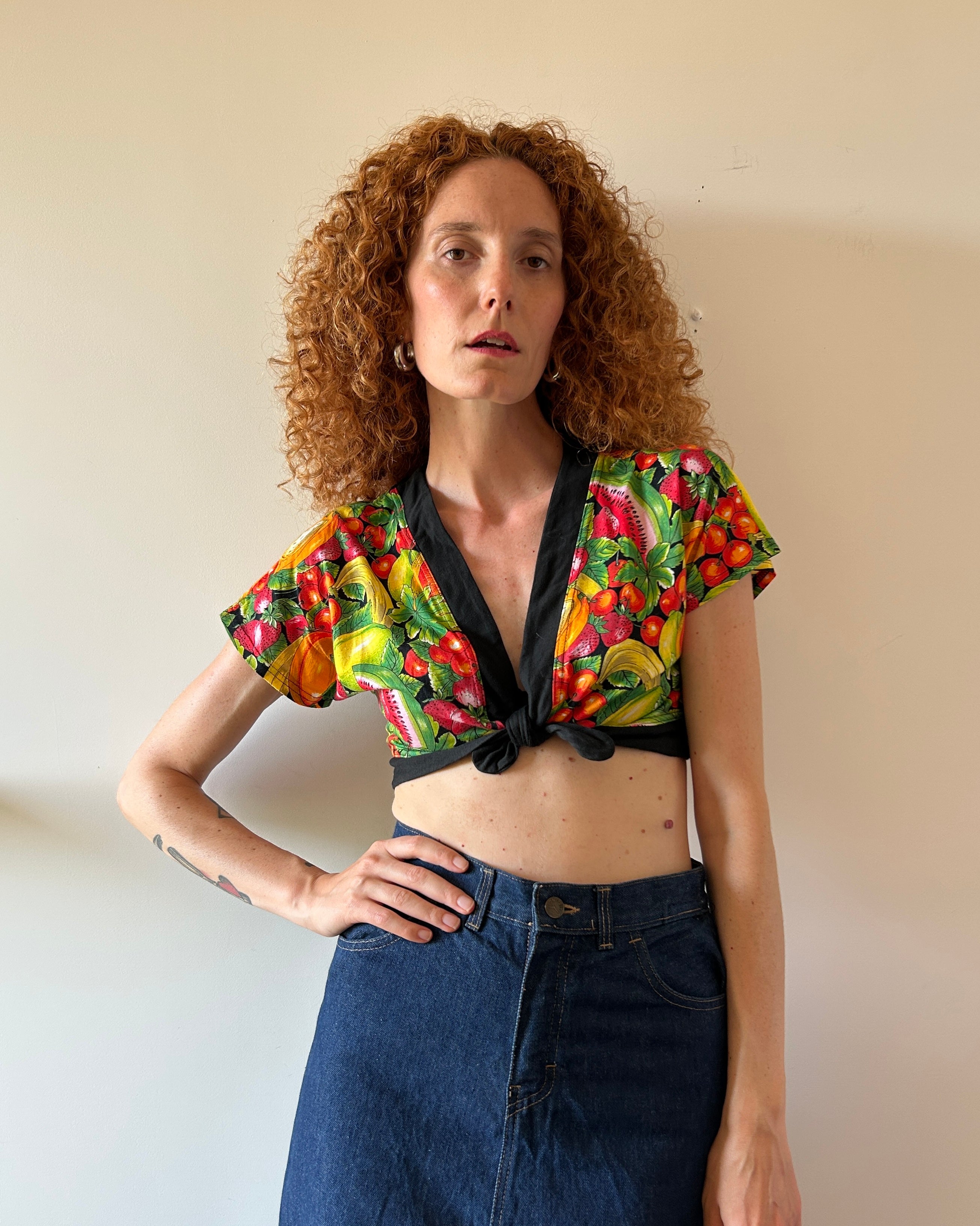 Crop top frutta