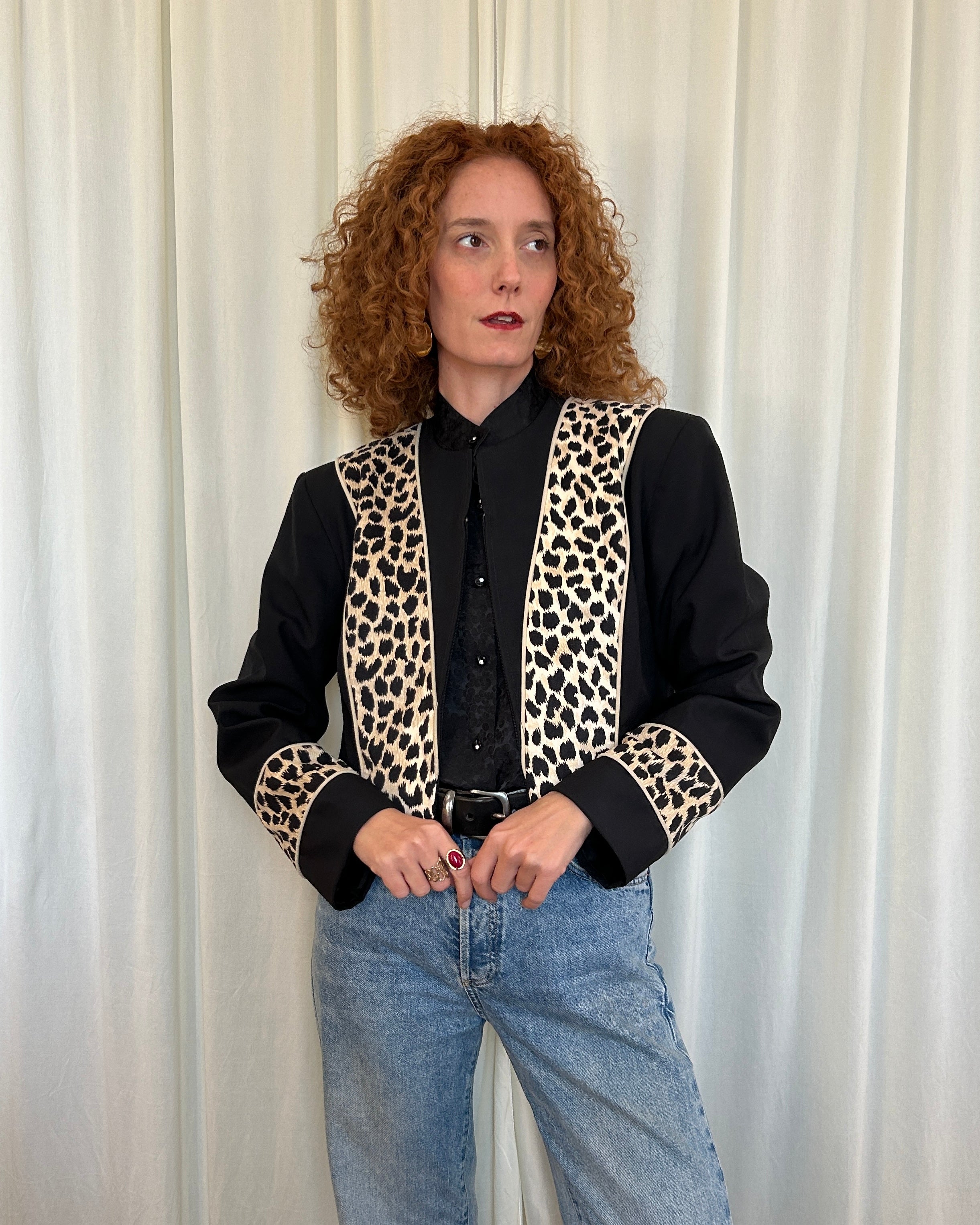 Blazer leopardato