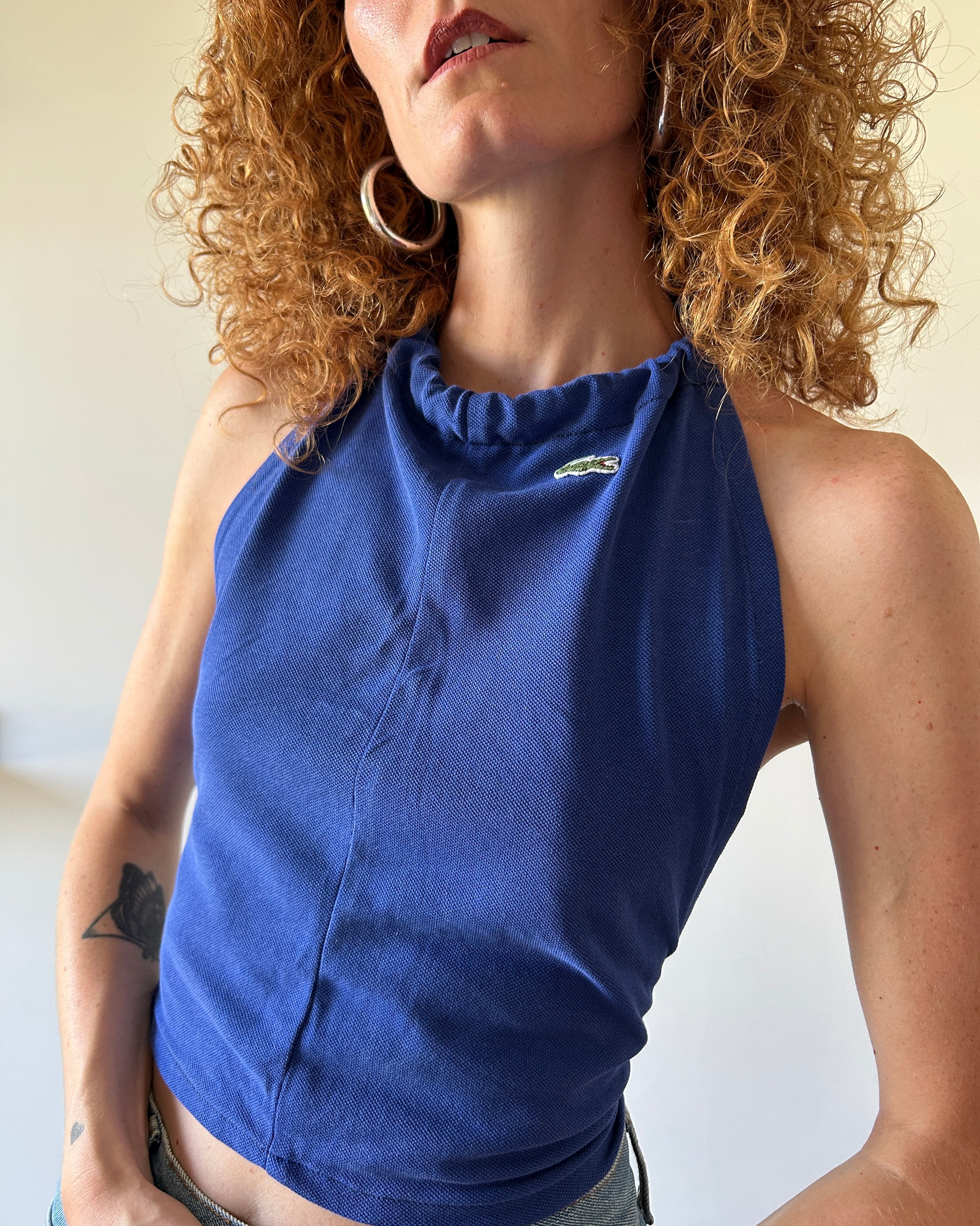Top Lacoste blu