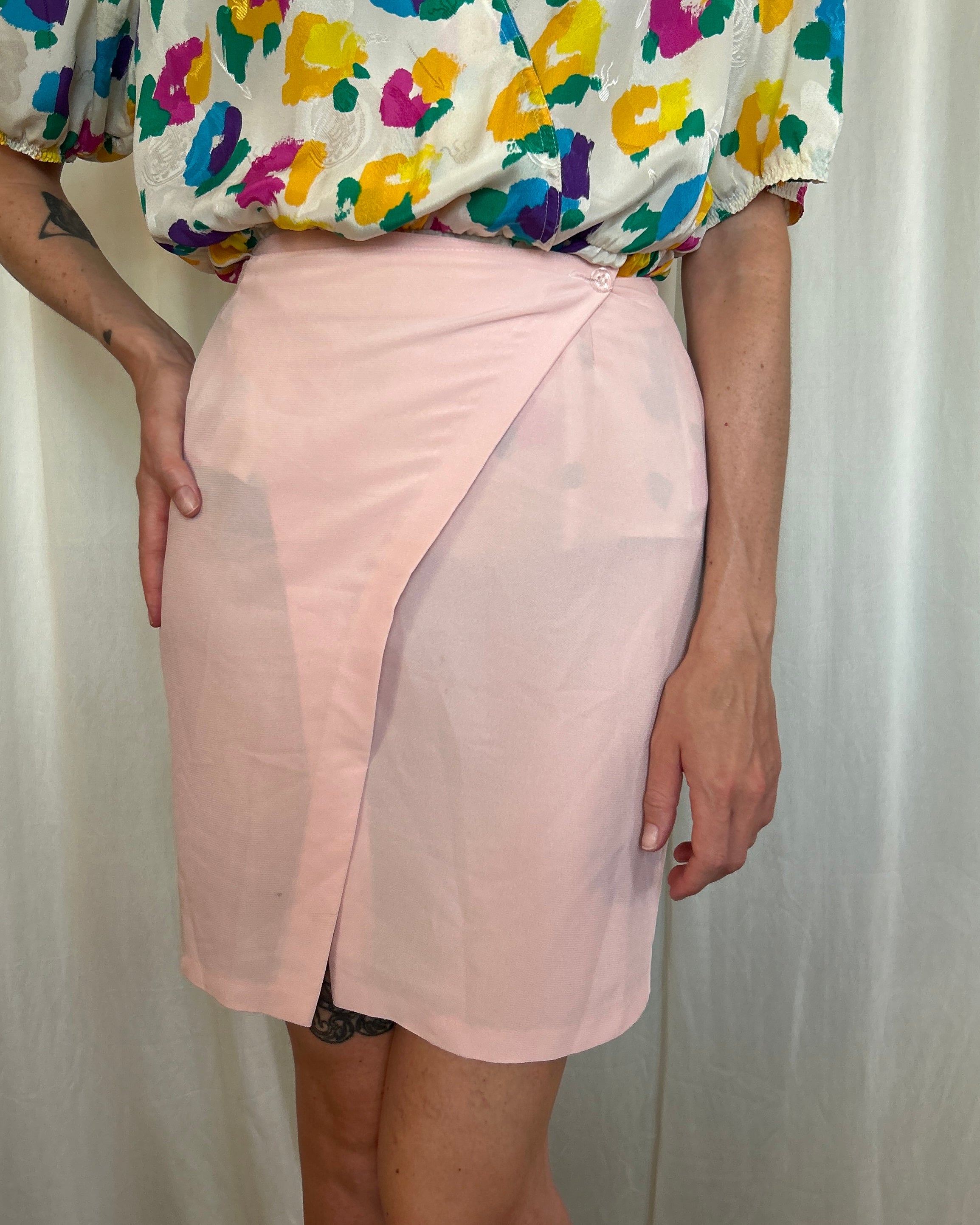 Gonna portafoglio rosa