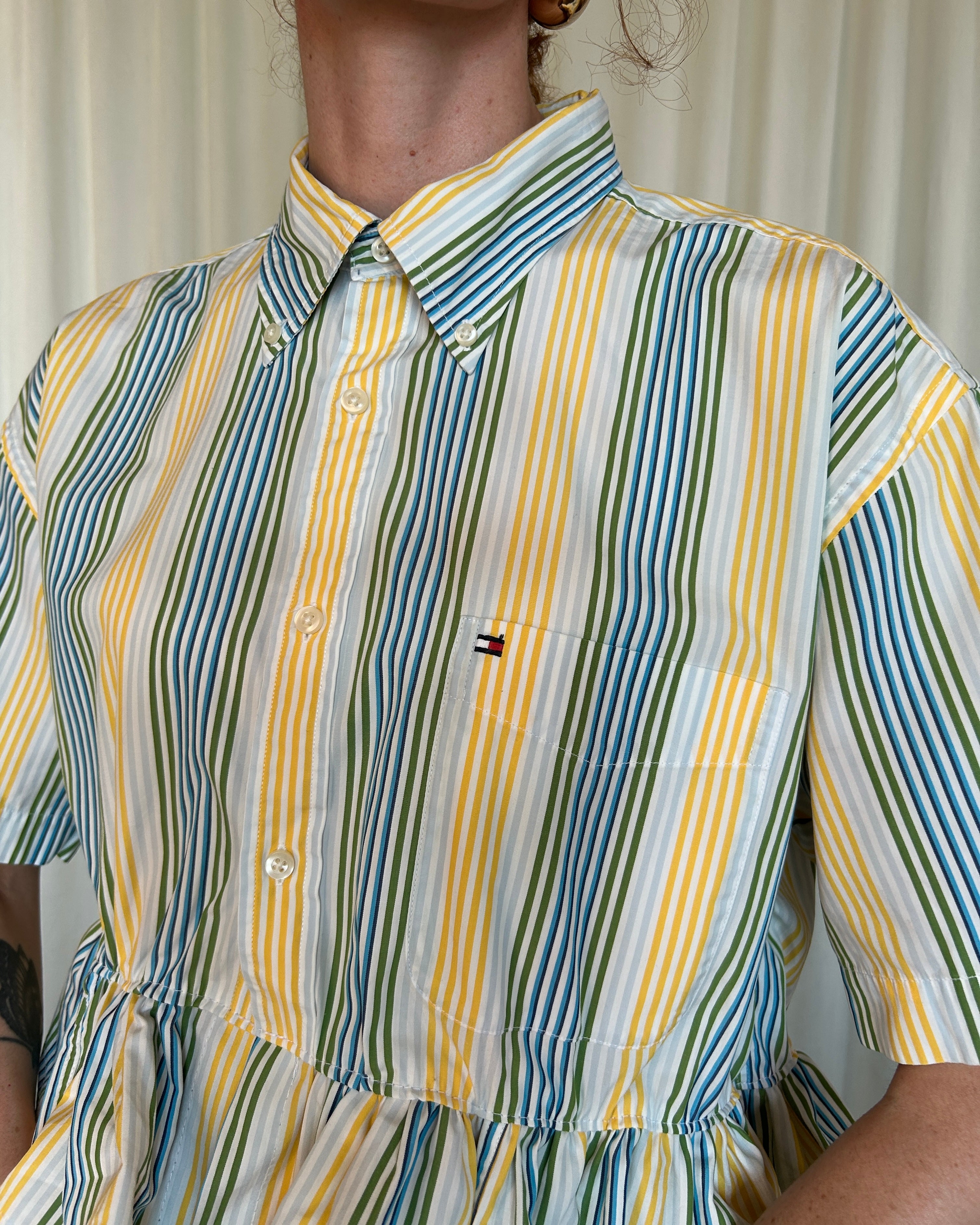Camicia Tommy Hilfiger righe gialle
