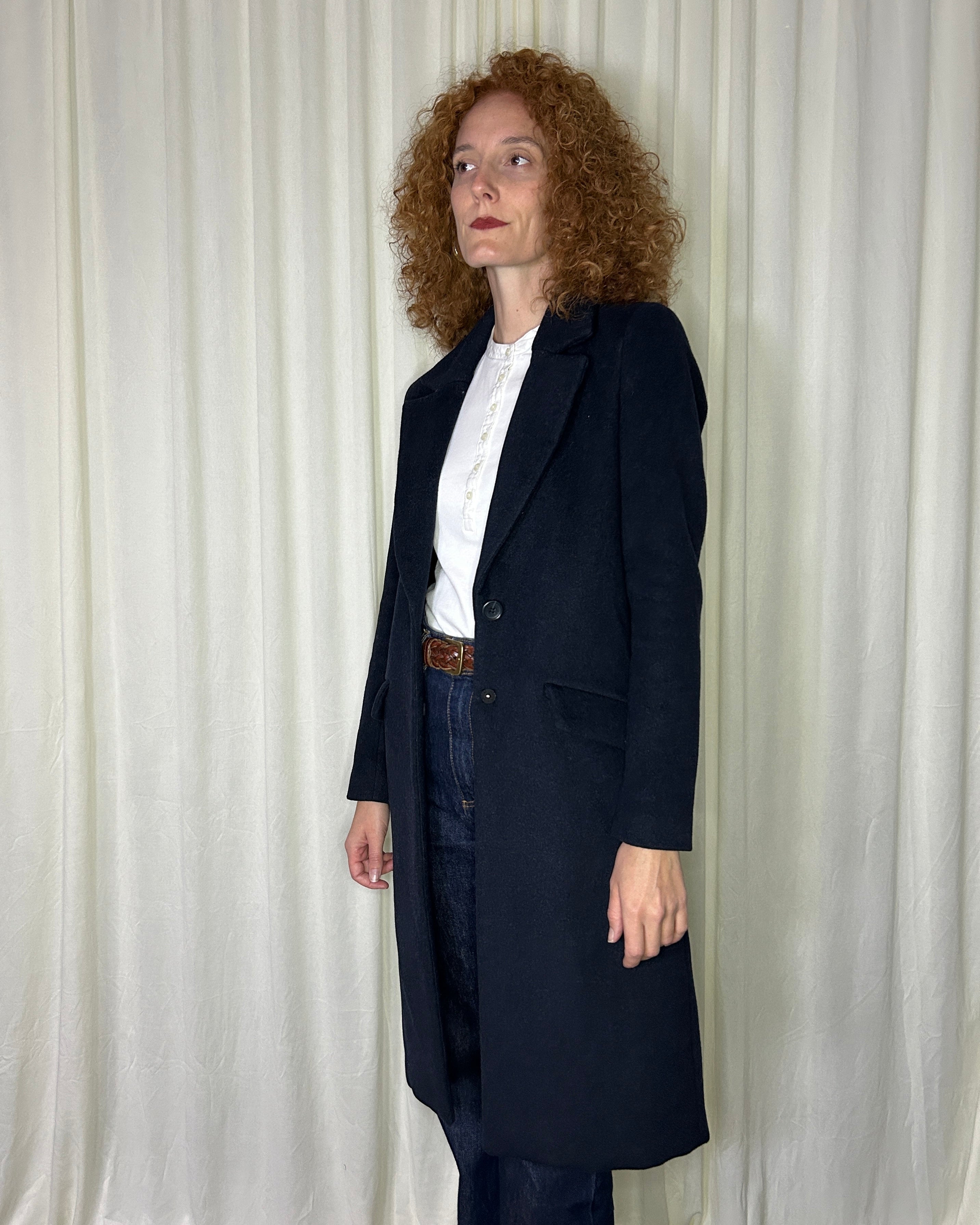 Cappotto blu navy