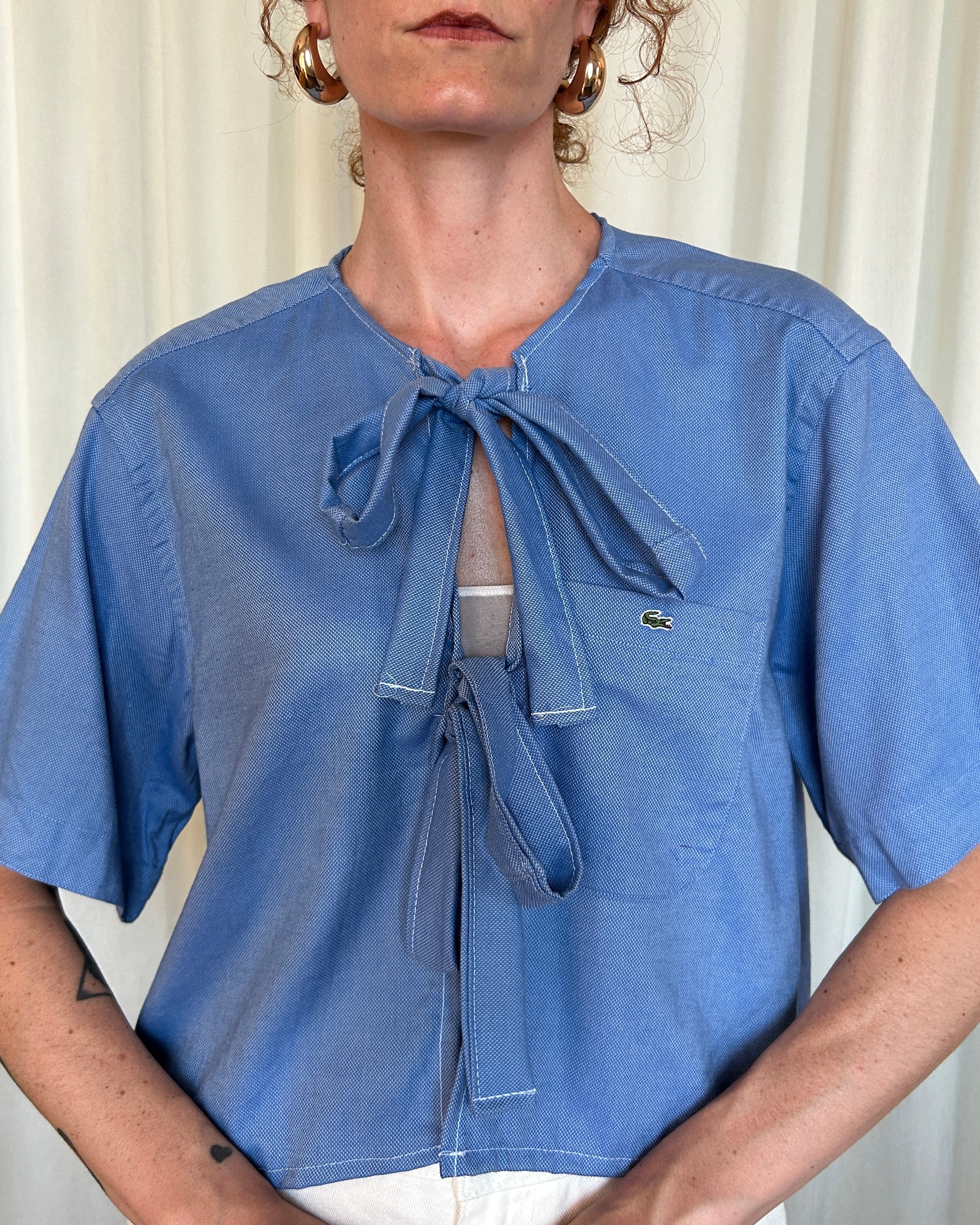 Camicia Lacoste azzurra