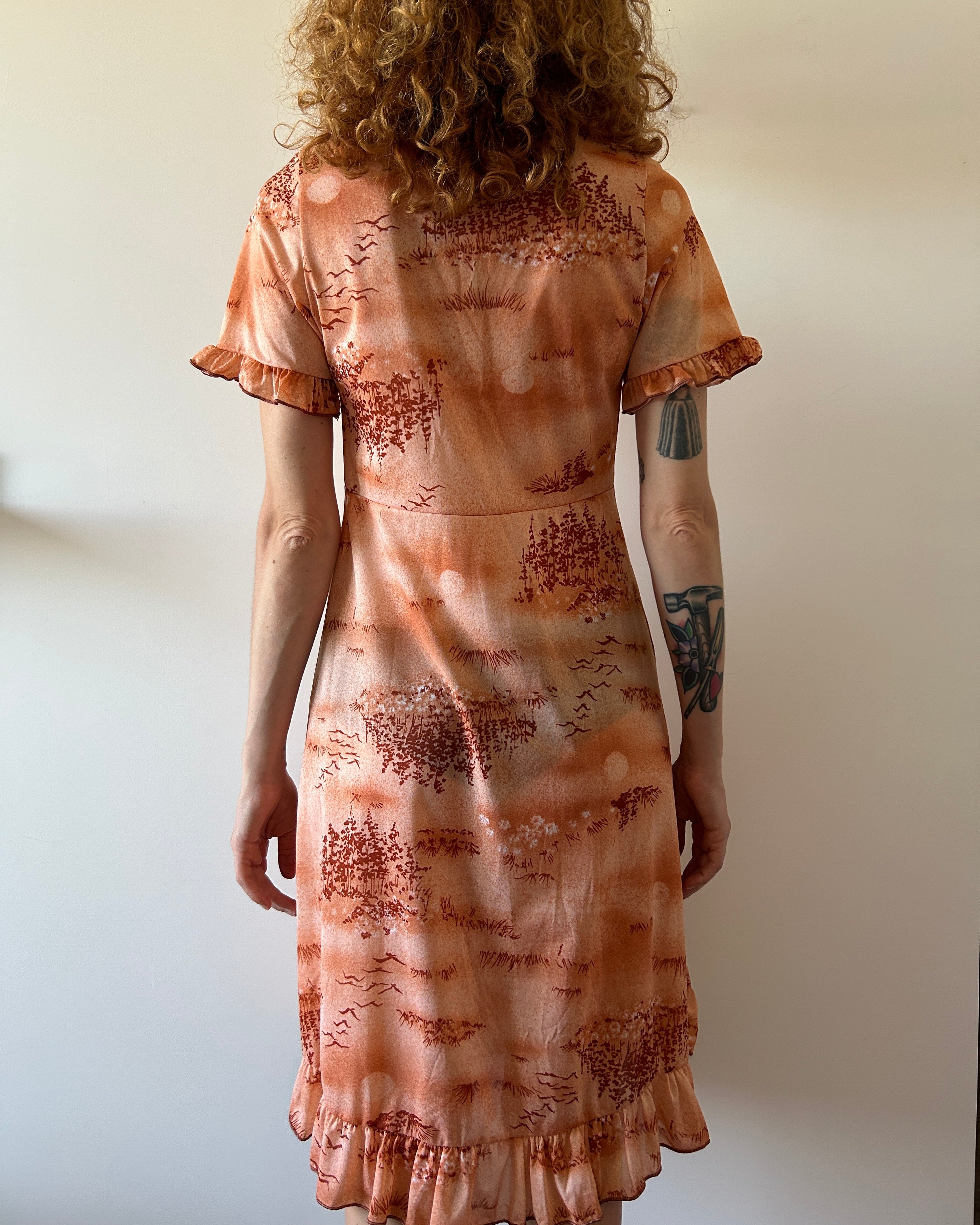 Vestito rosa antico