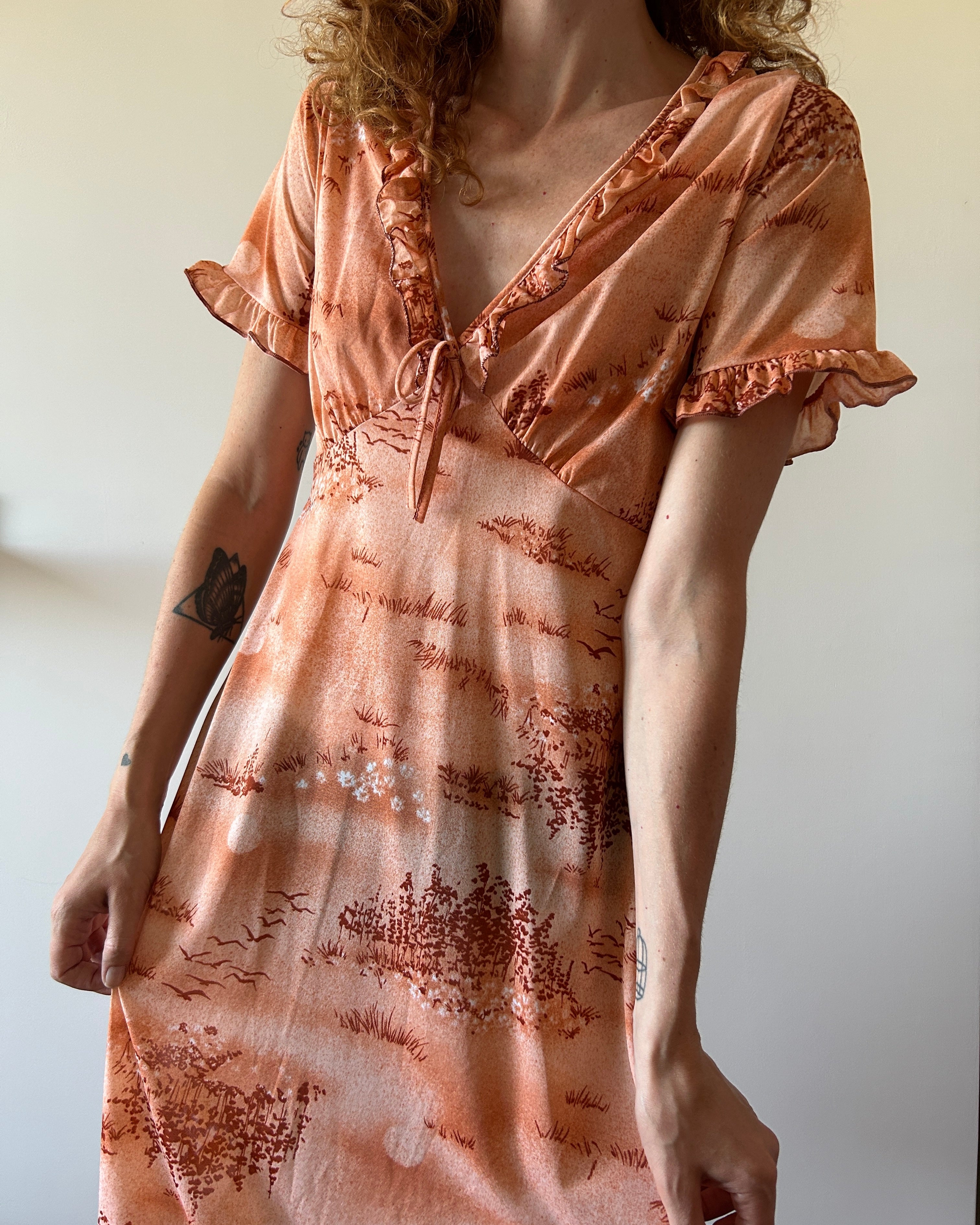 Vestito rosa antico
