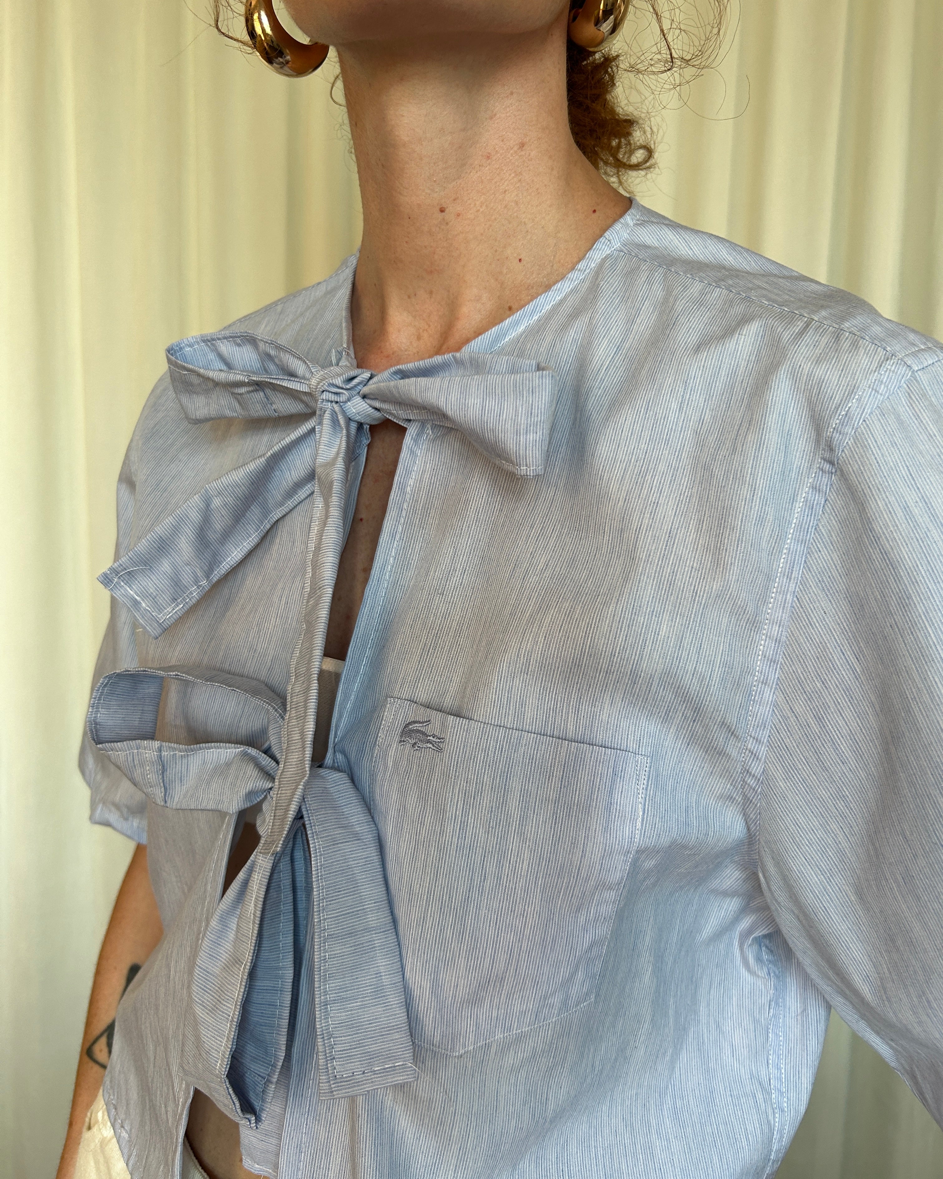 Camicia Lacoste celeste chiaro