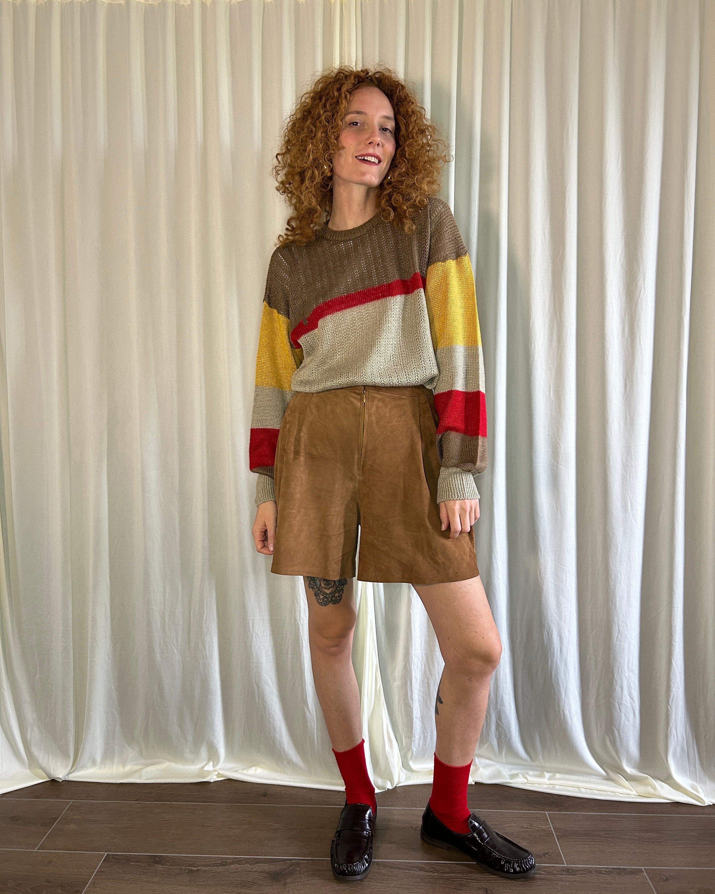 Shorts pelle