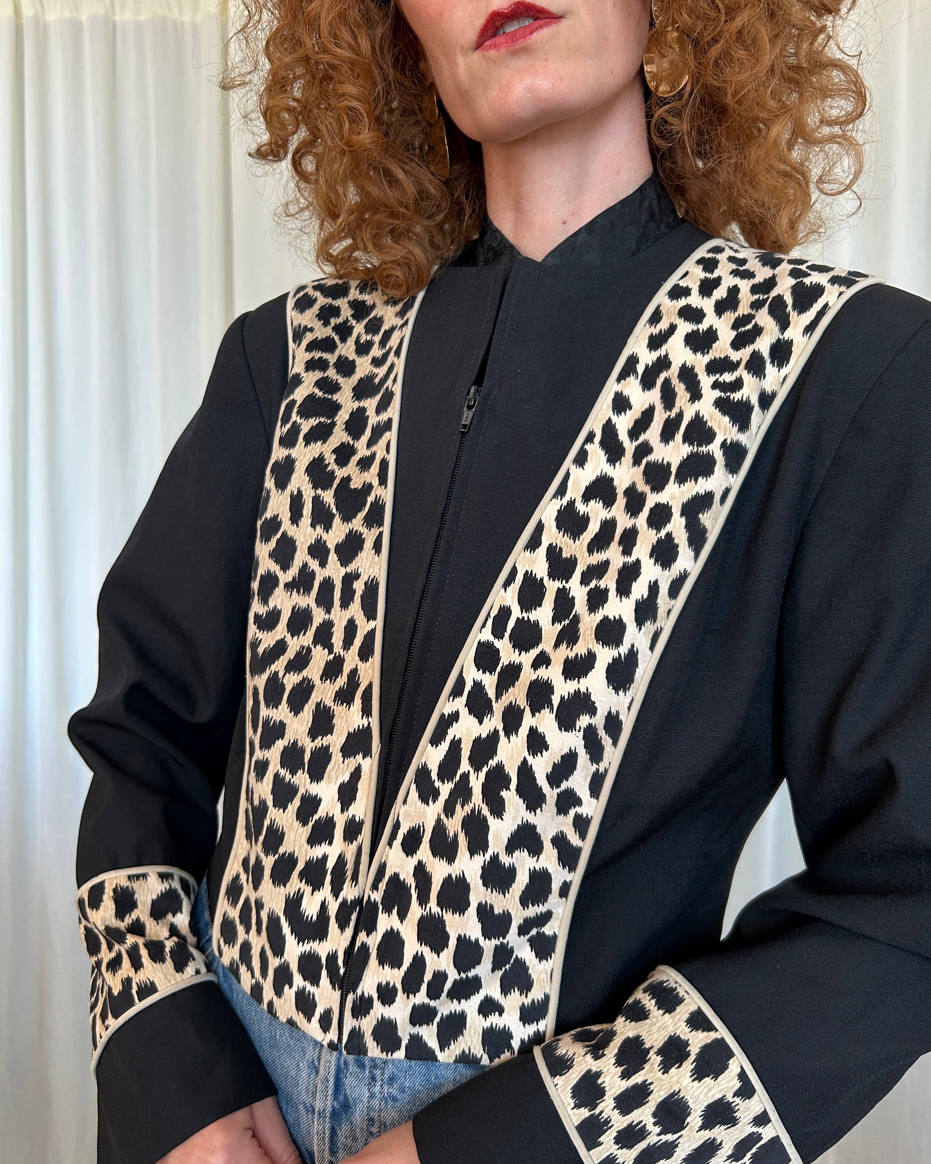 Blazer leopardato