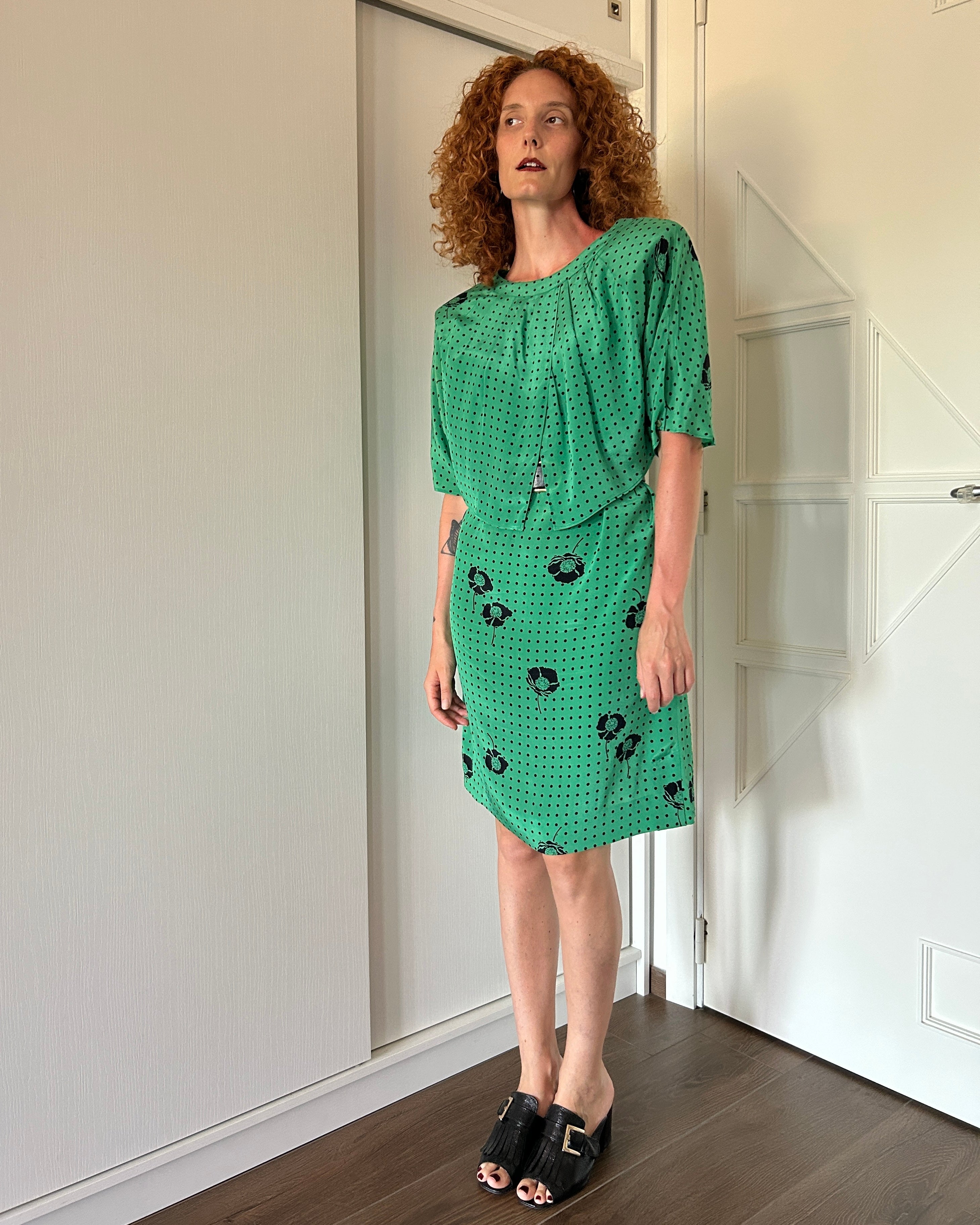 Vestito pois verde