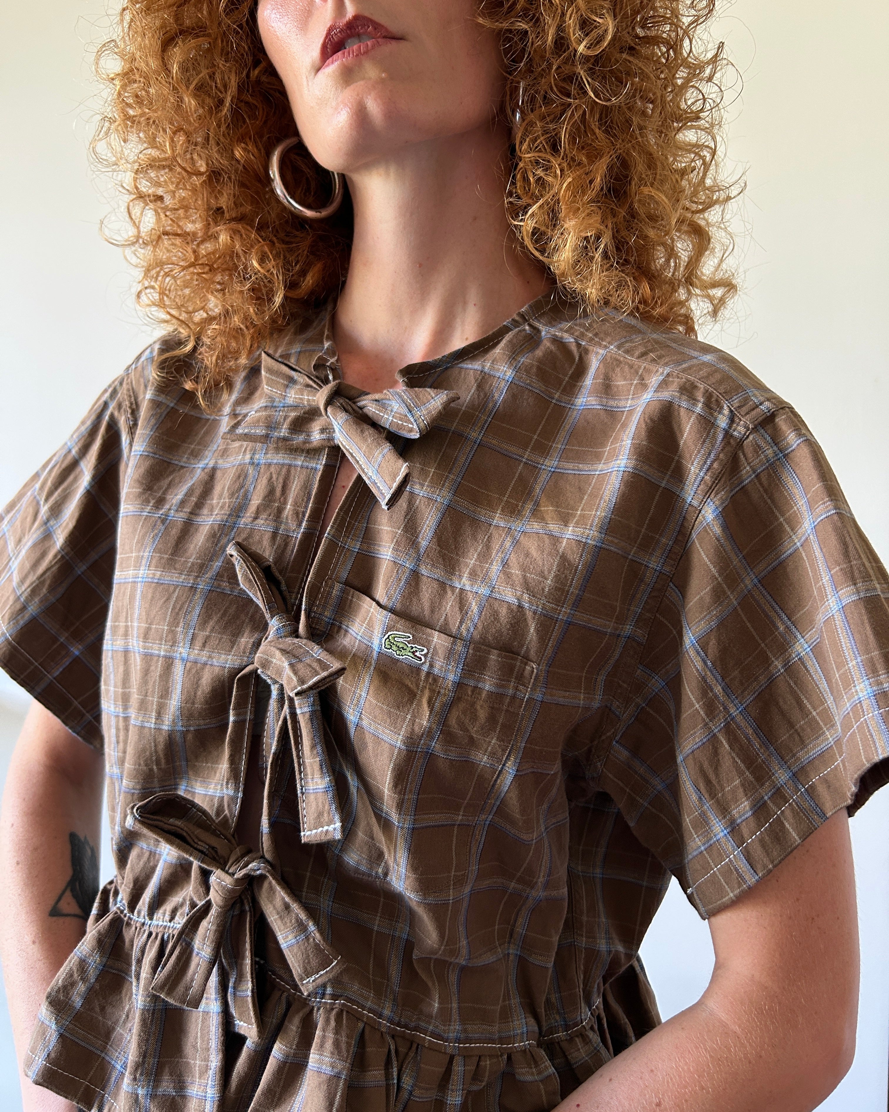 Camicia Lacoste marrone