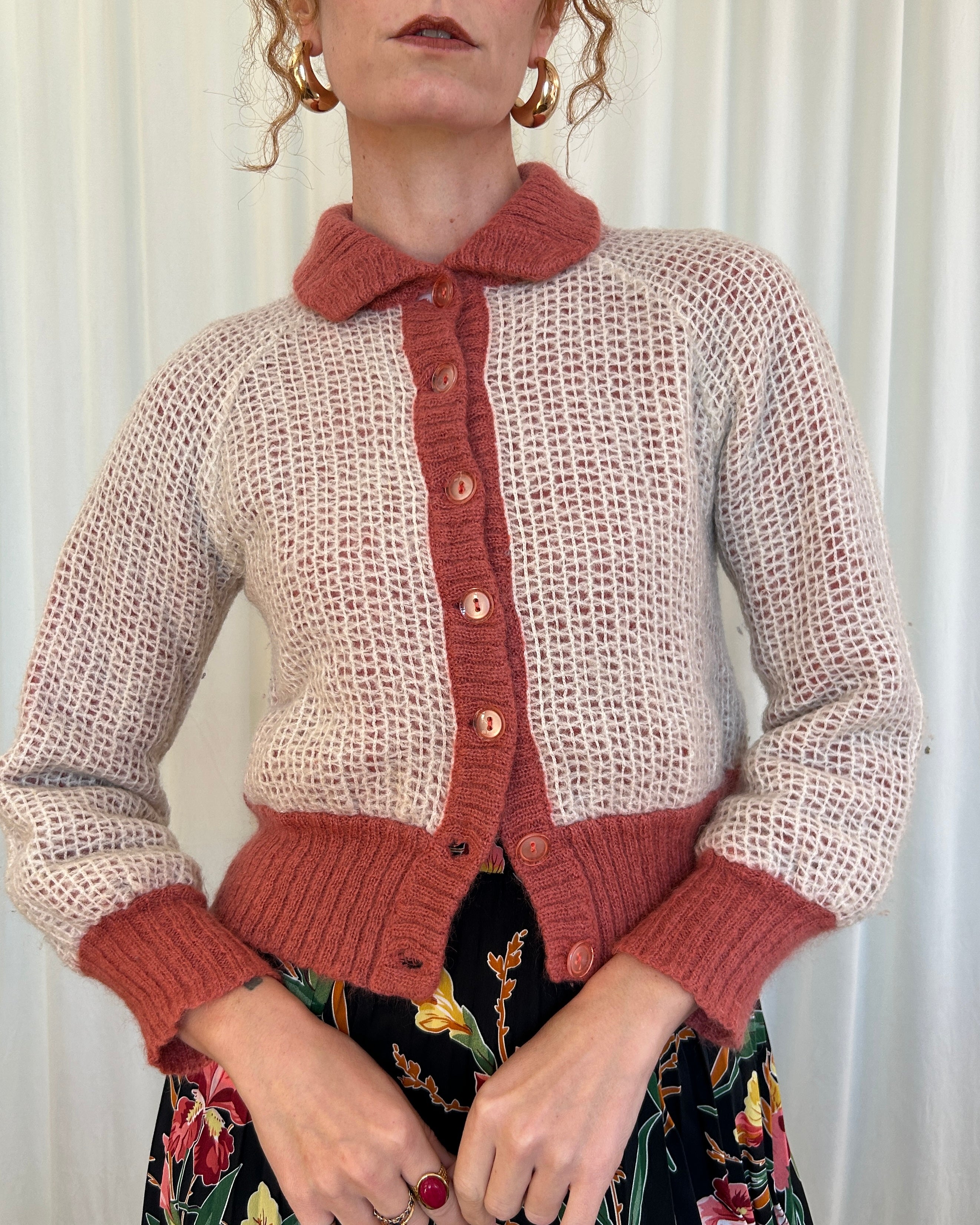 Cardigan rosa