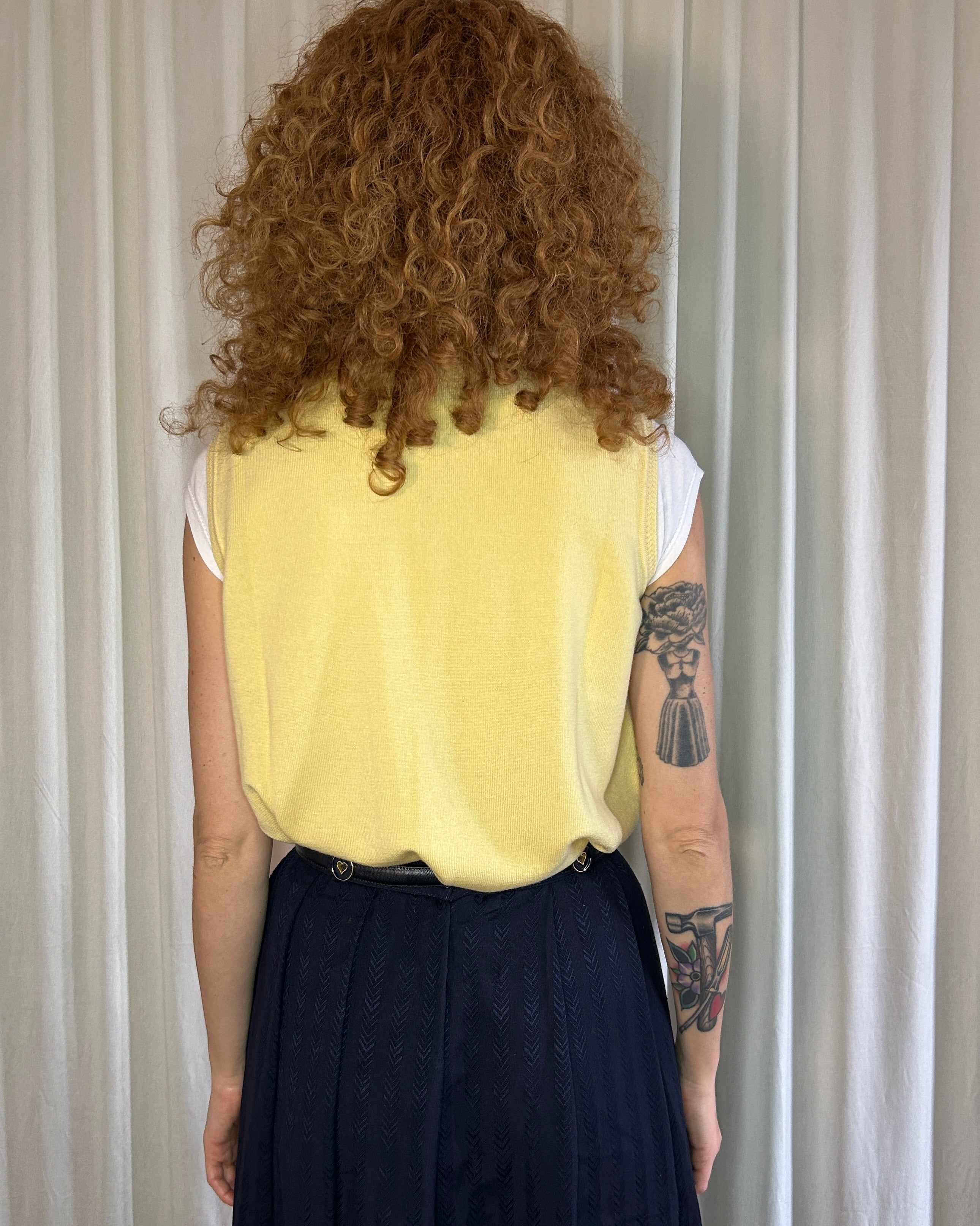 Gilet giallo burro