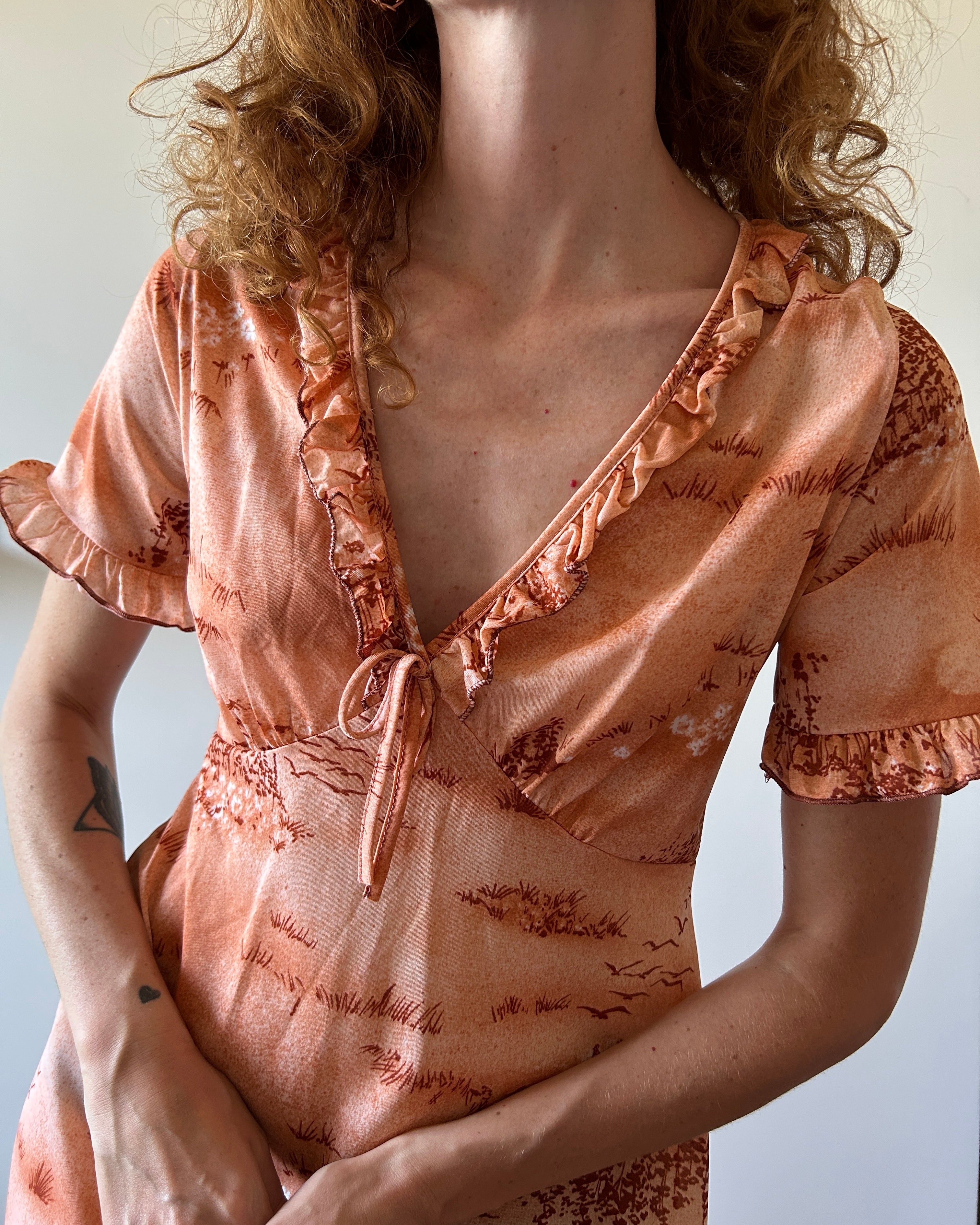 Vestito rosa antico