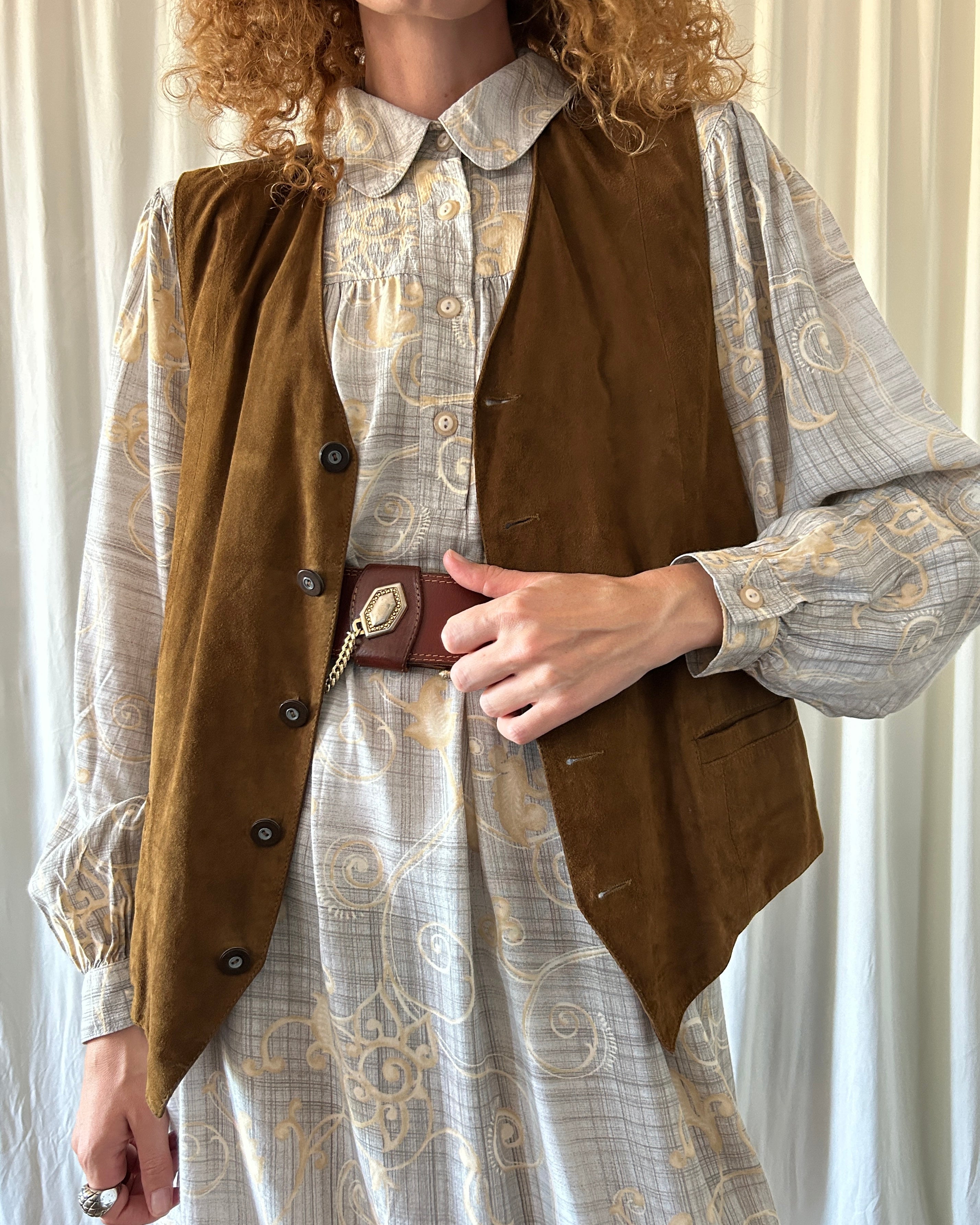 Gilet scamosciato