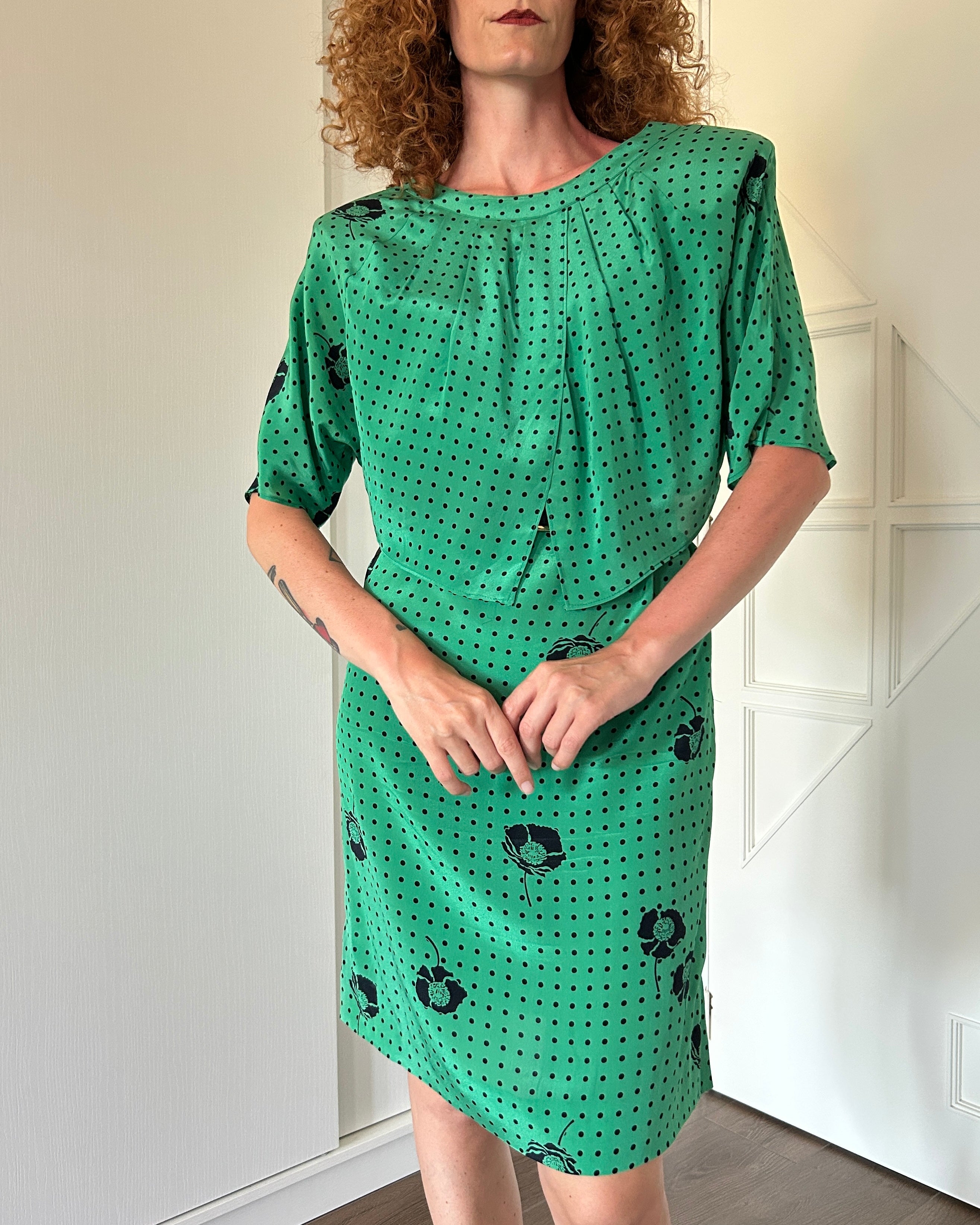 Vestito pois verde