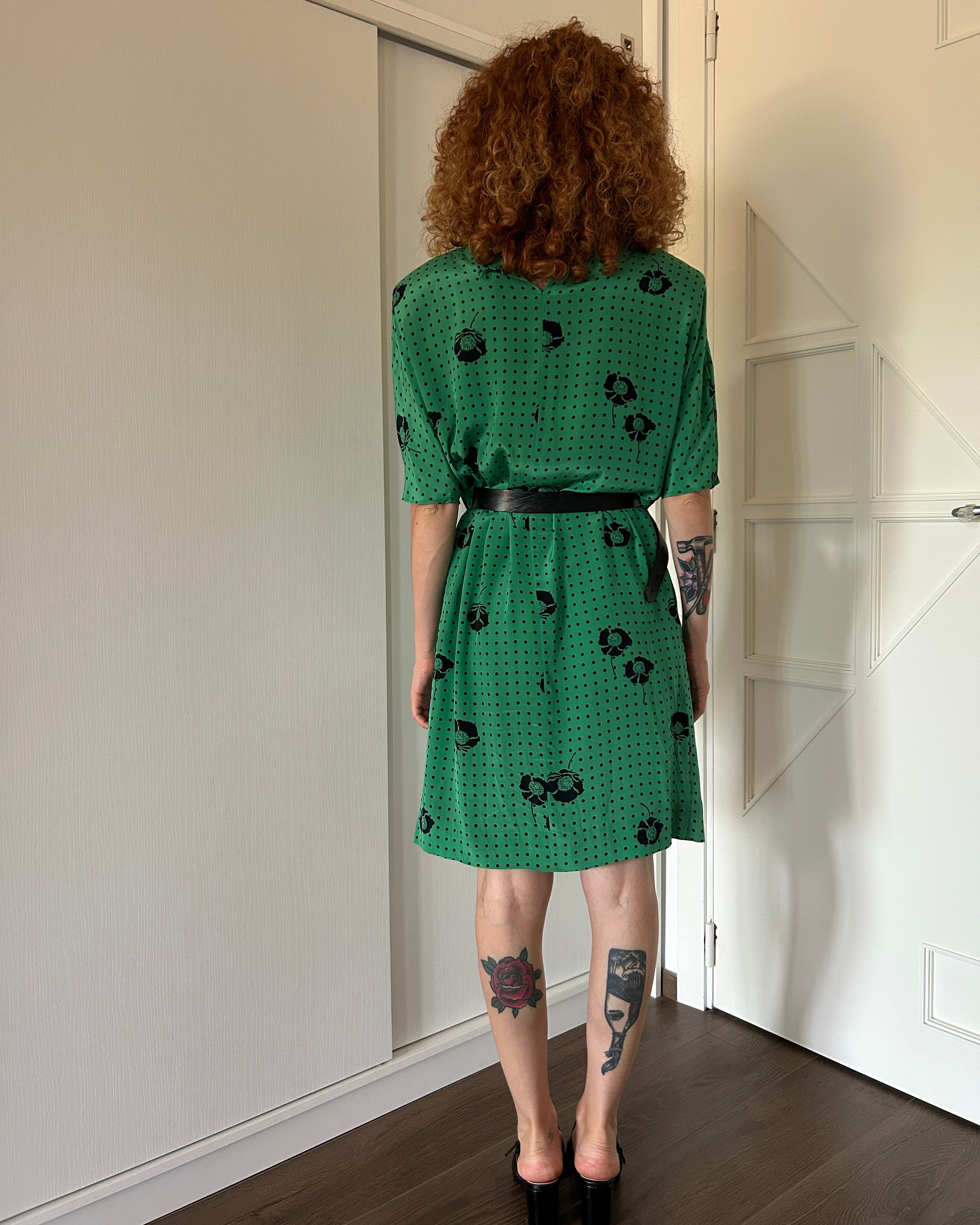 Vestito pois verde