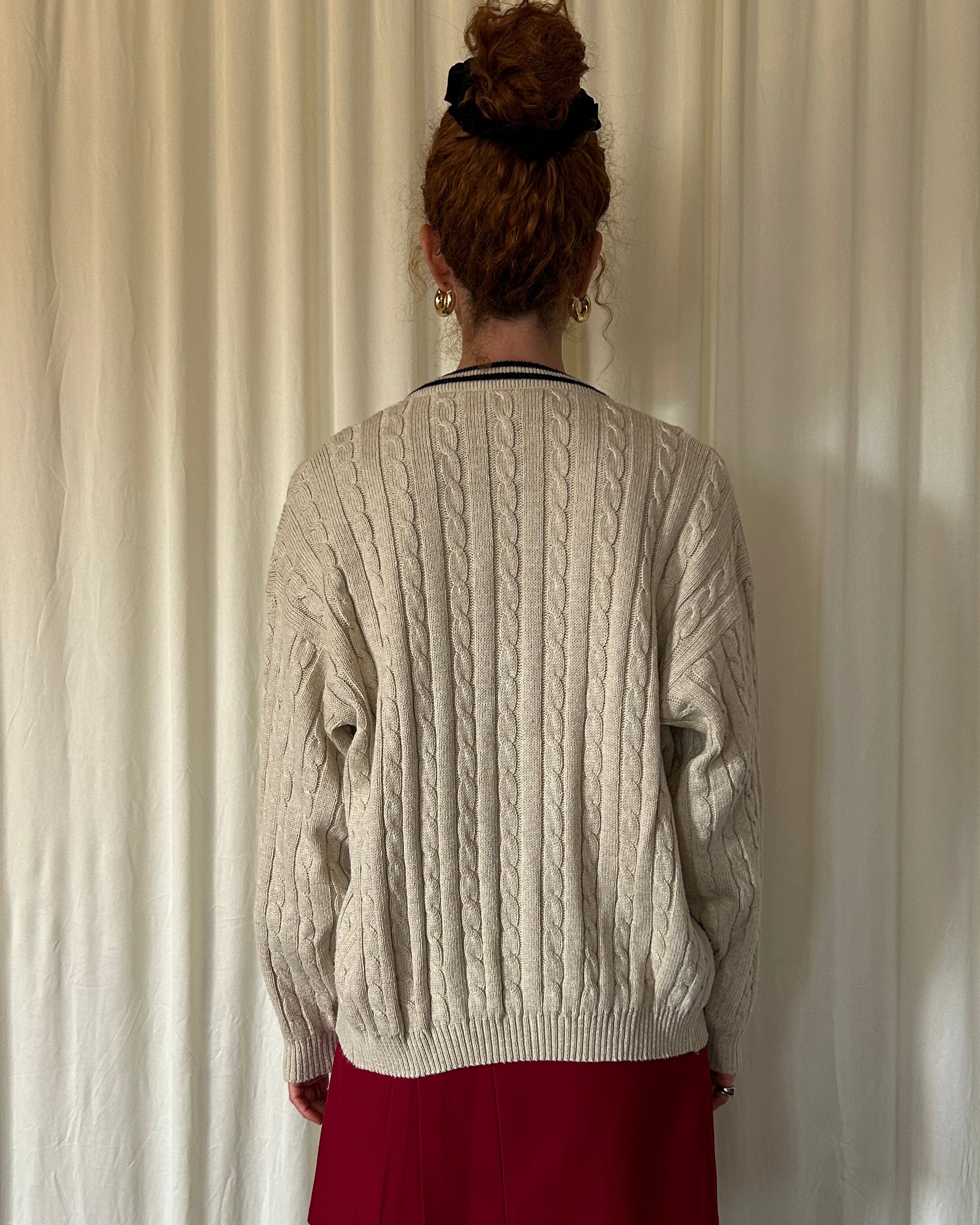 Cardigan panna