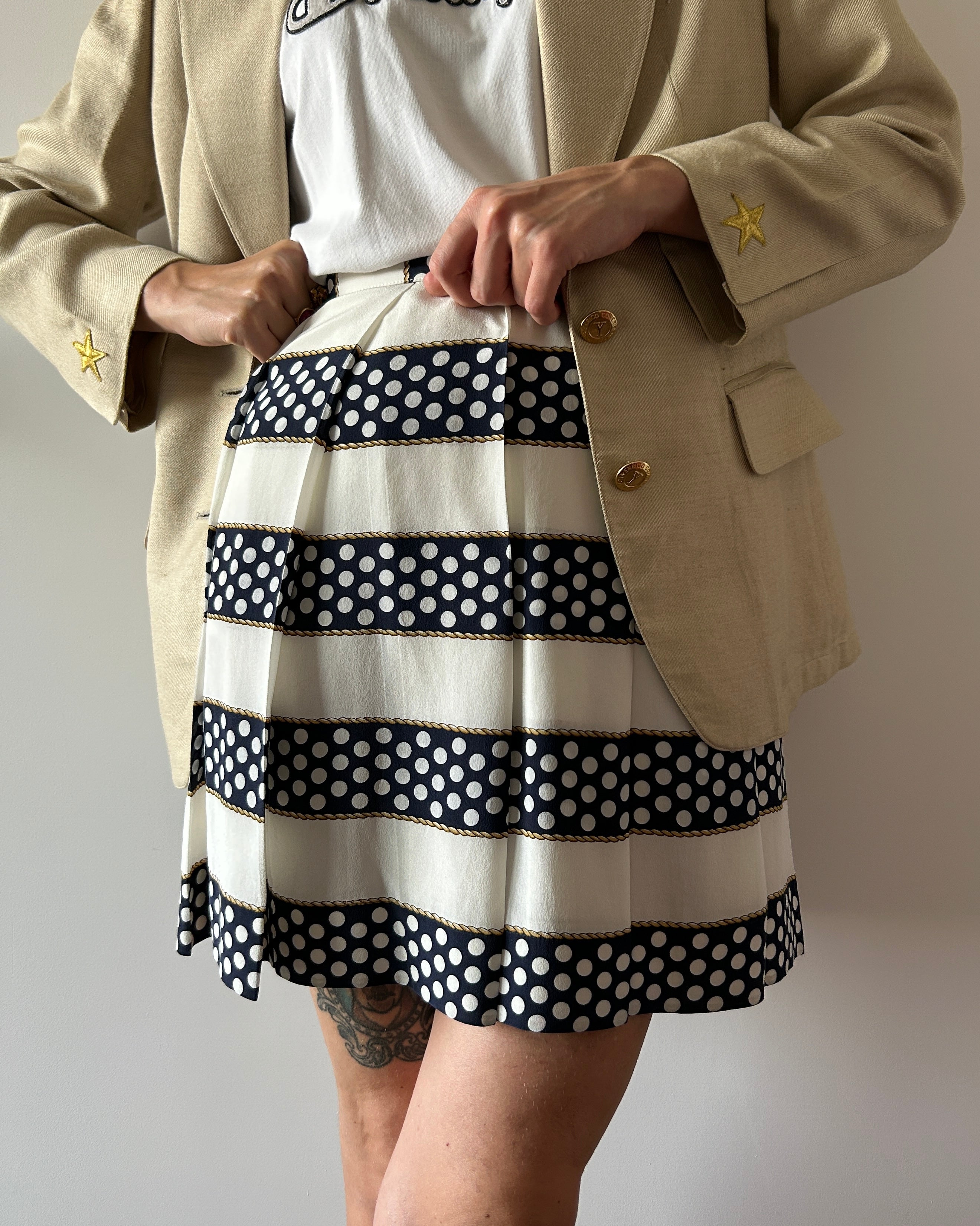 Minigonna righe e pois