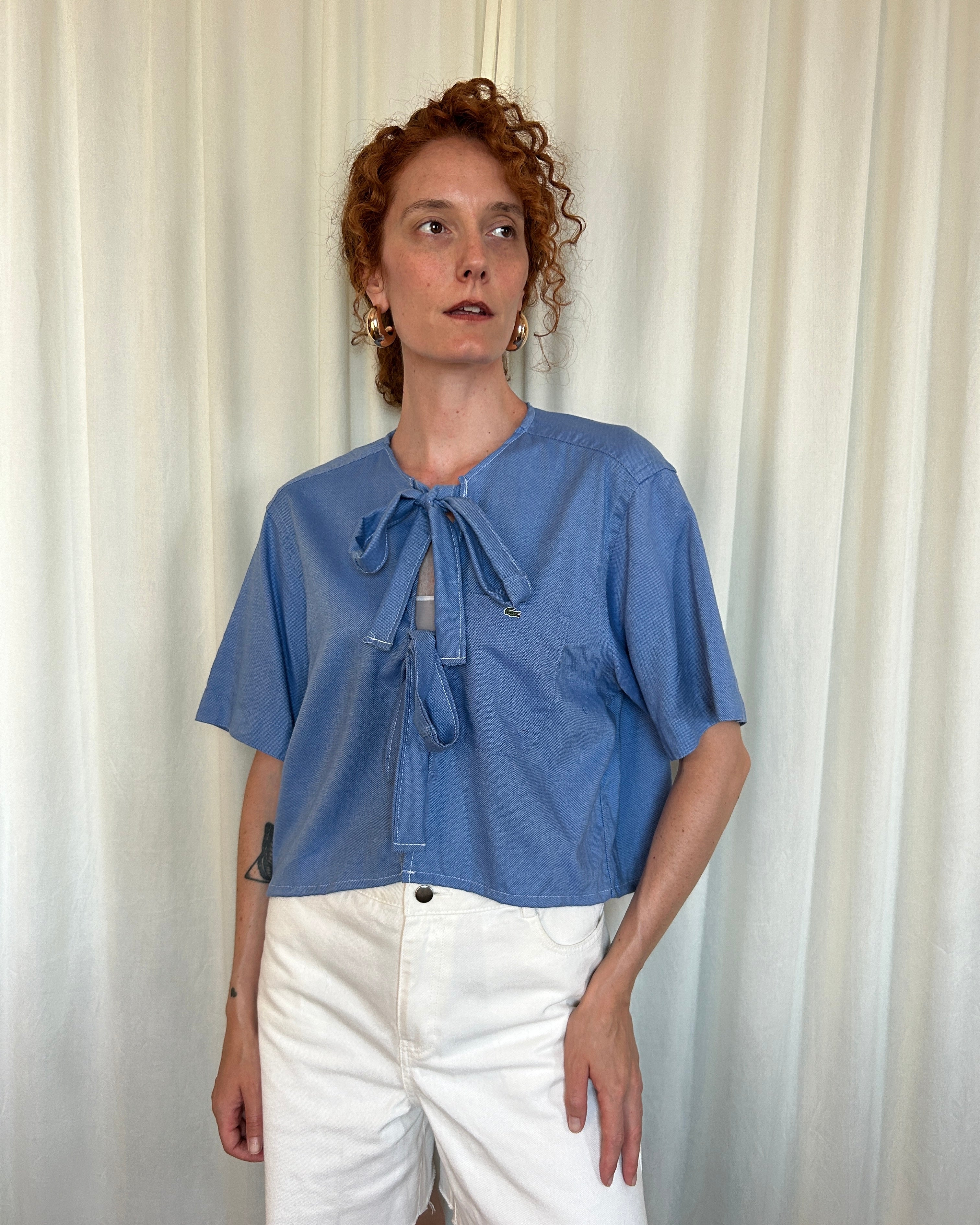 Camicia Lacoste azzurra