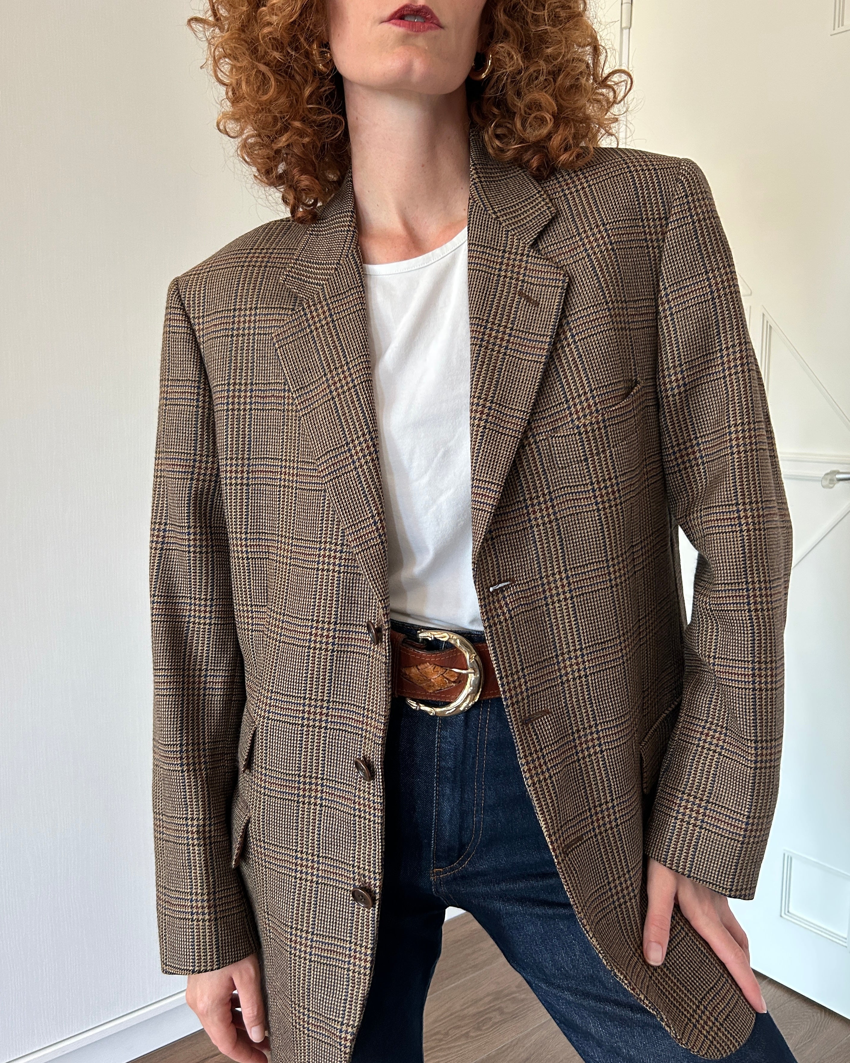 Blazer sartoriale quadri