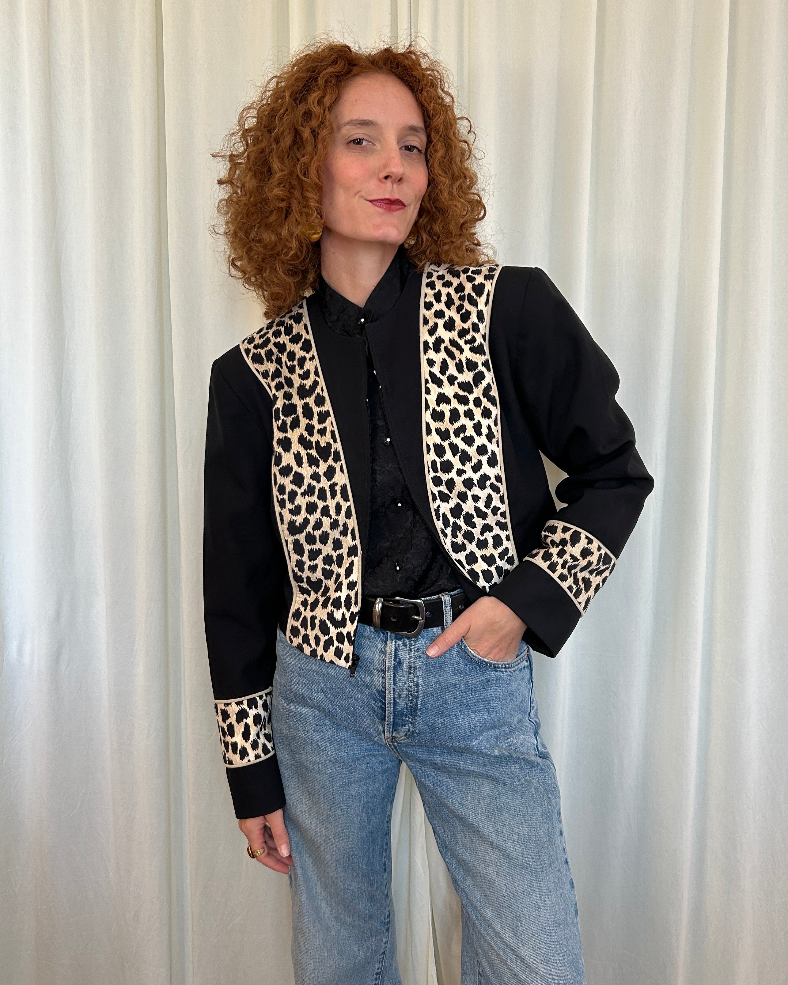 Blazer leopardato