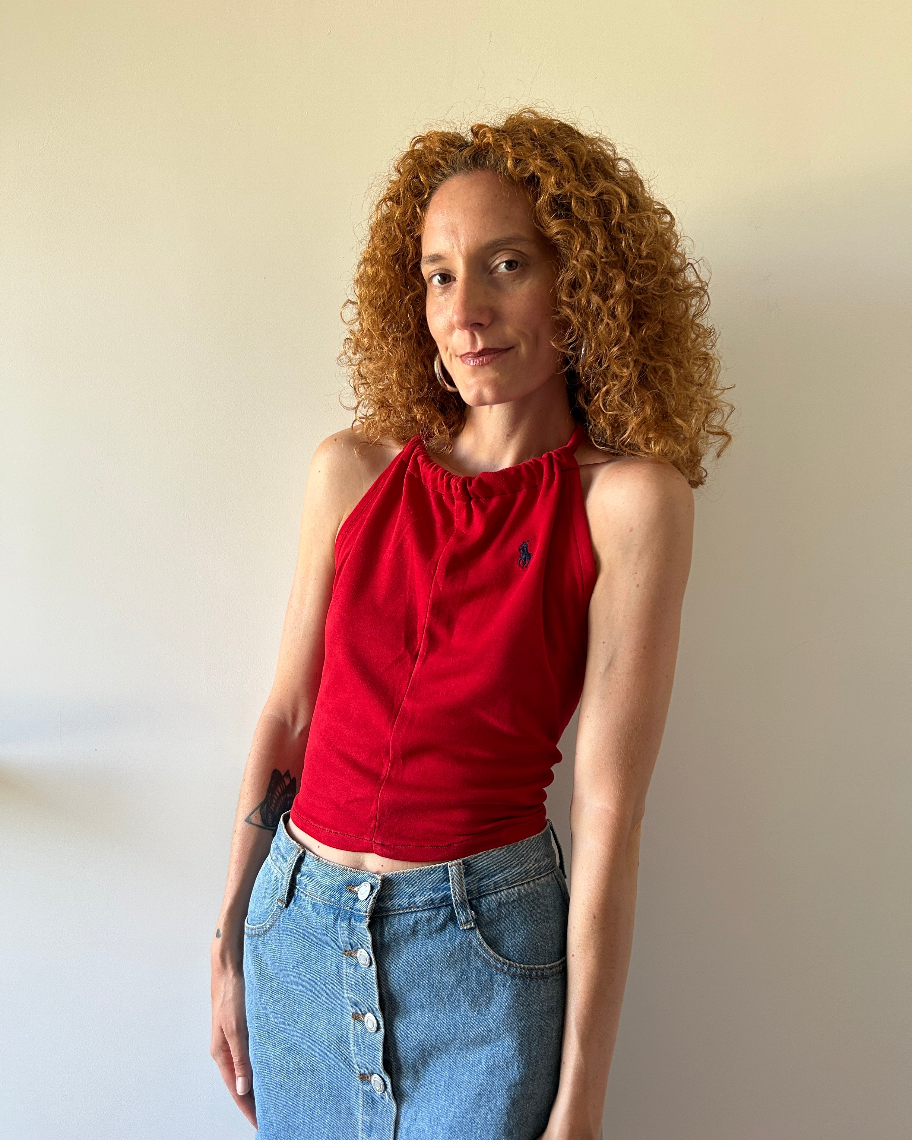 Top Ralph Lauren rosso