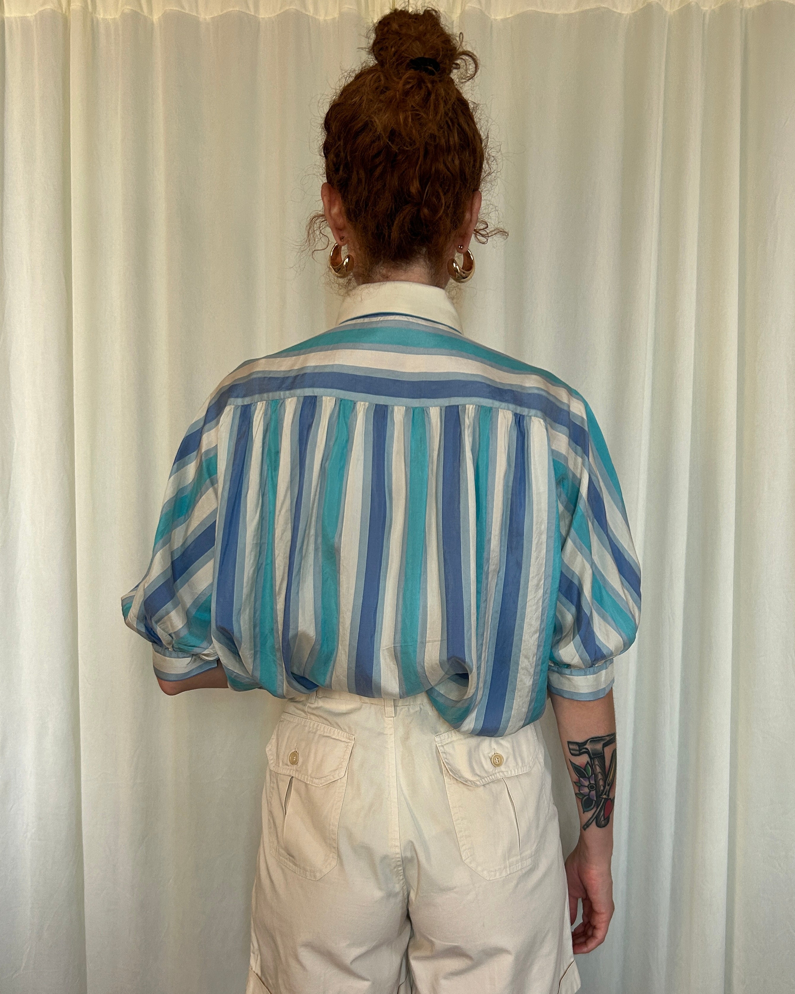 Camicia righe blu