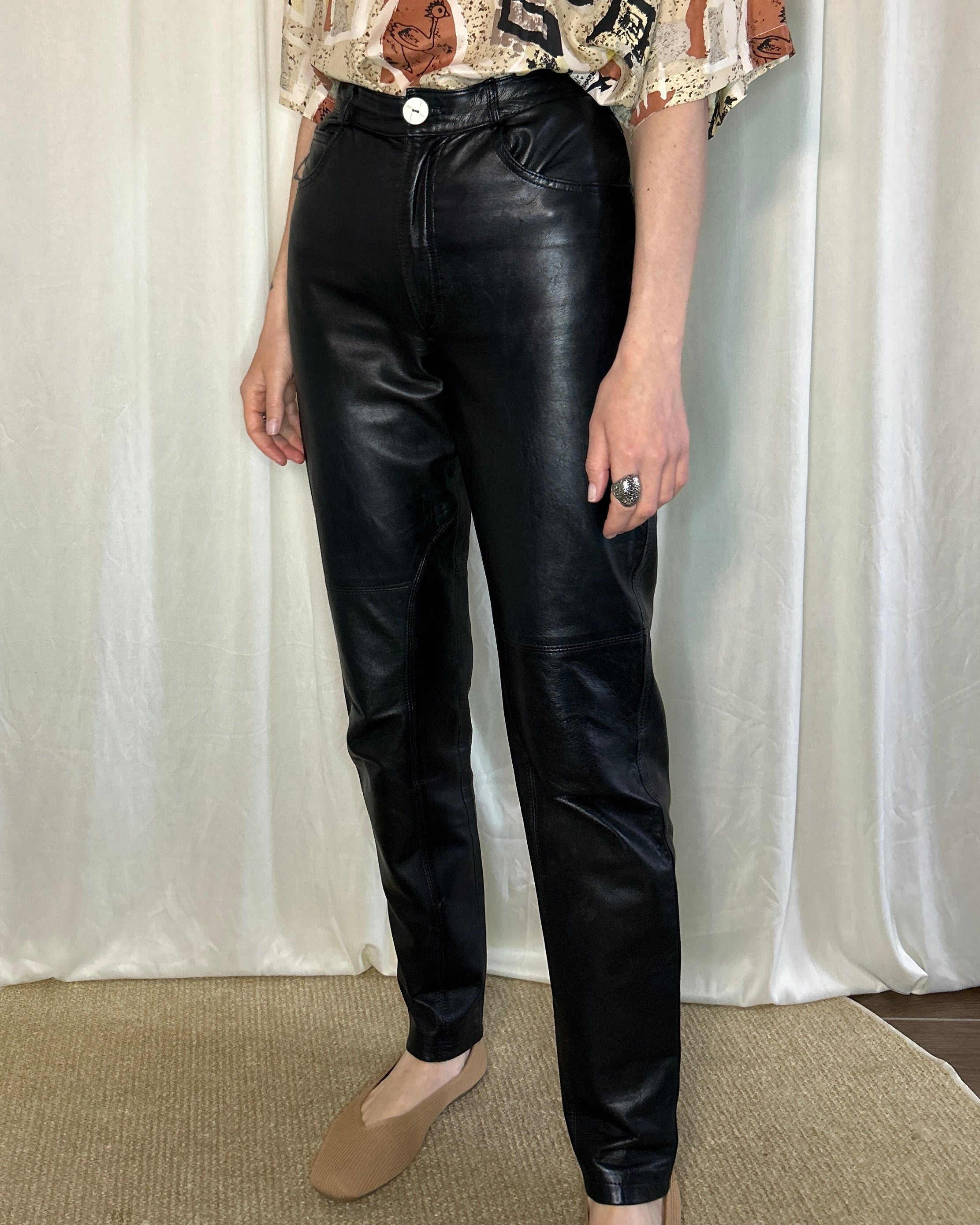 Pantalone pelle ‘80