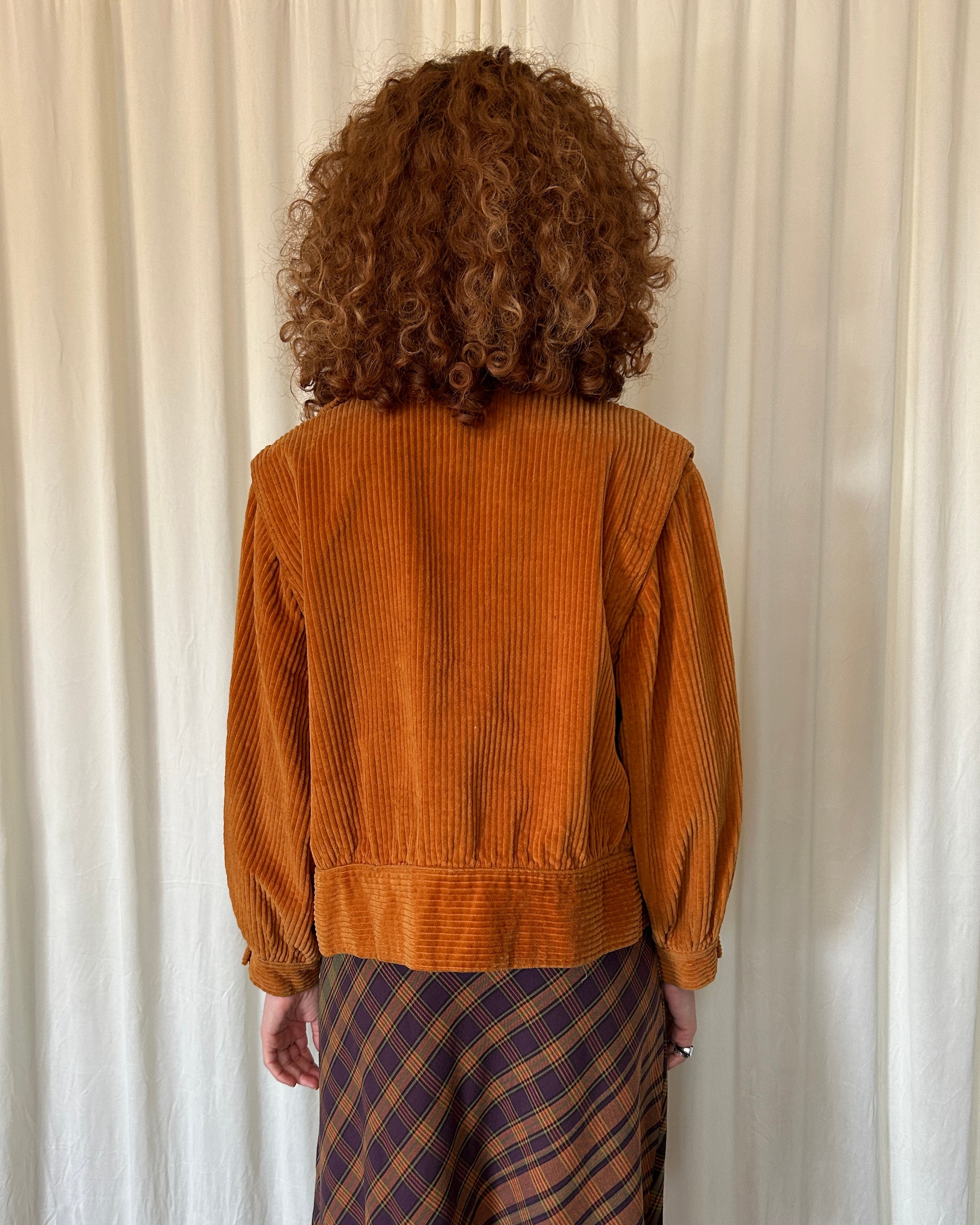 Giacca velluto arancio