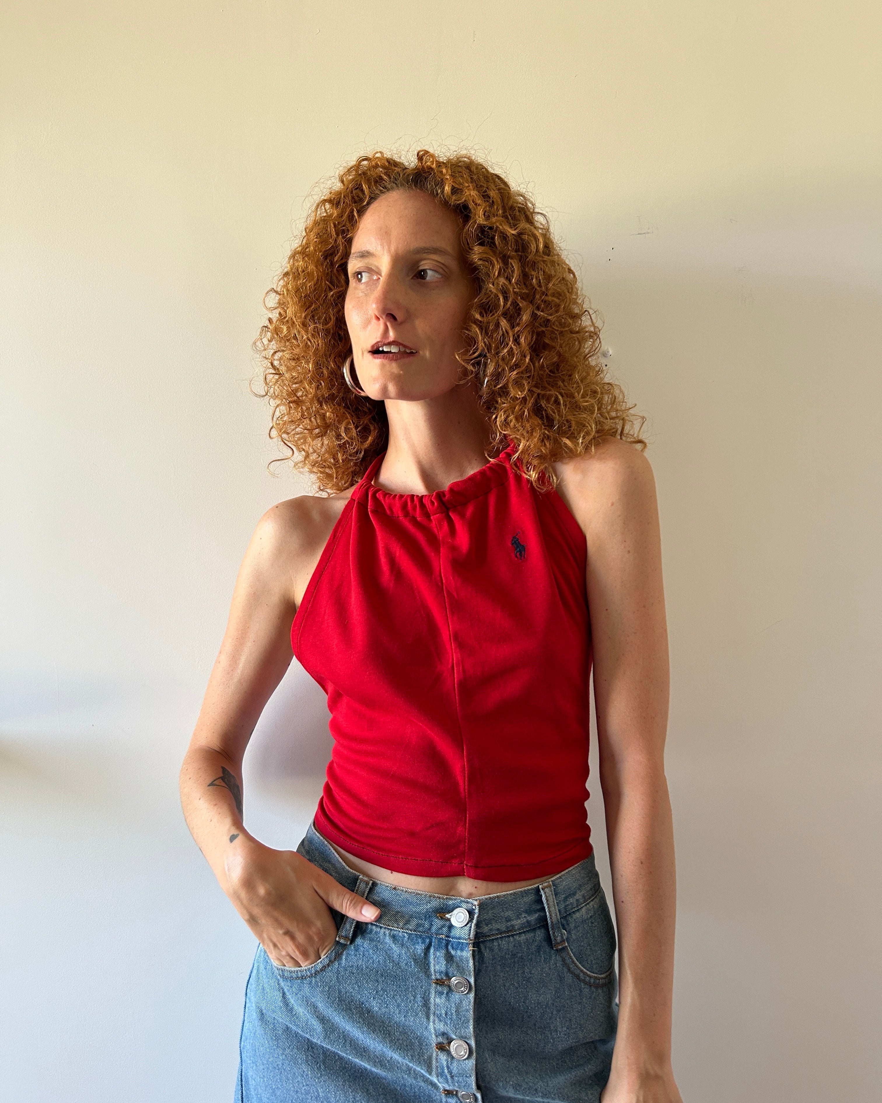 Top Ralph Lauren rosso