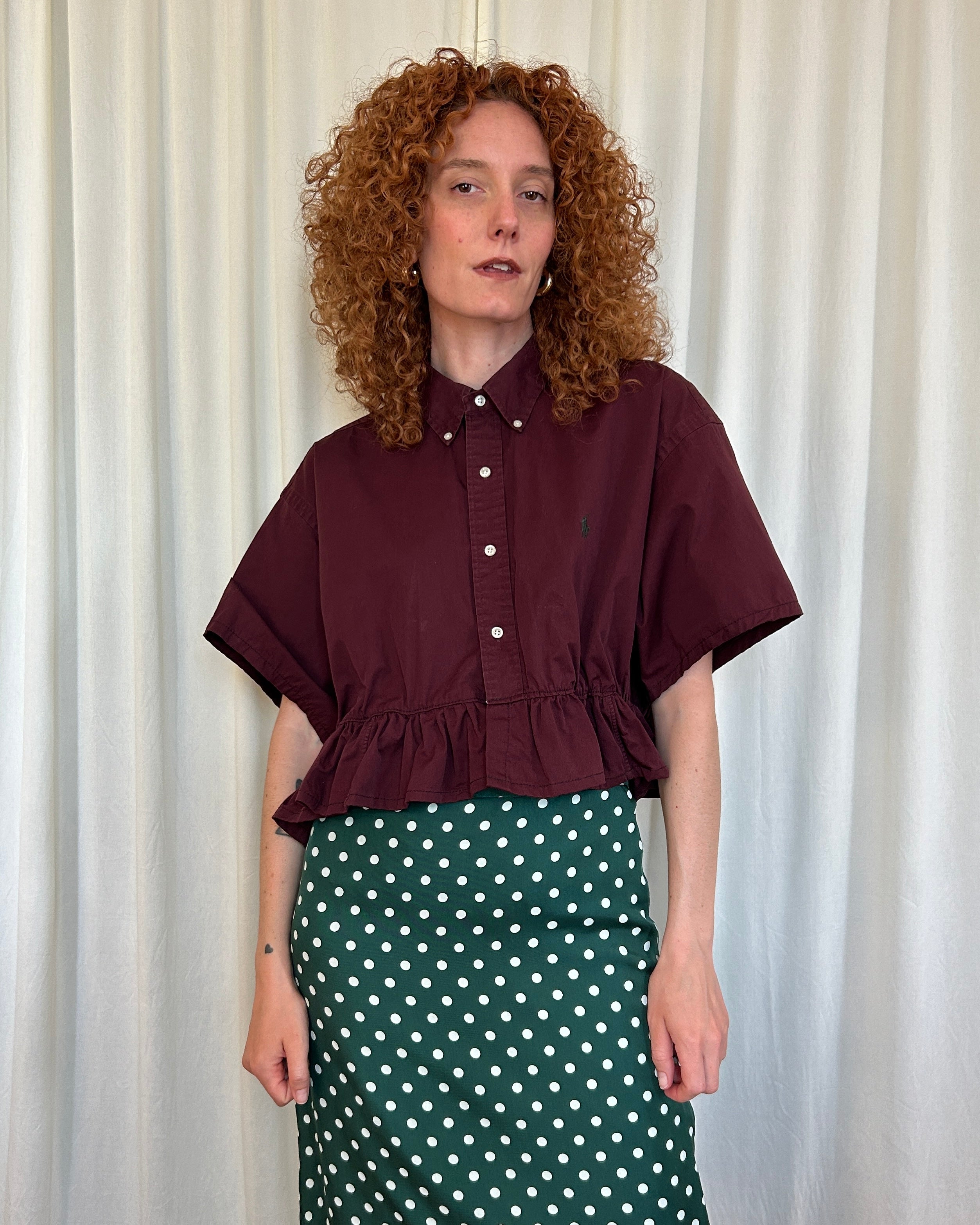 Camicia Ralph Lauren bordeaux