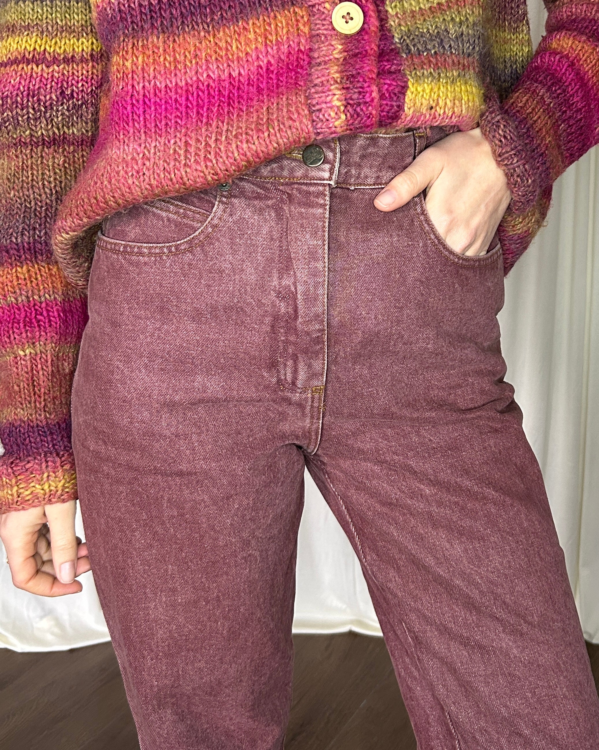 Denim bordeaux