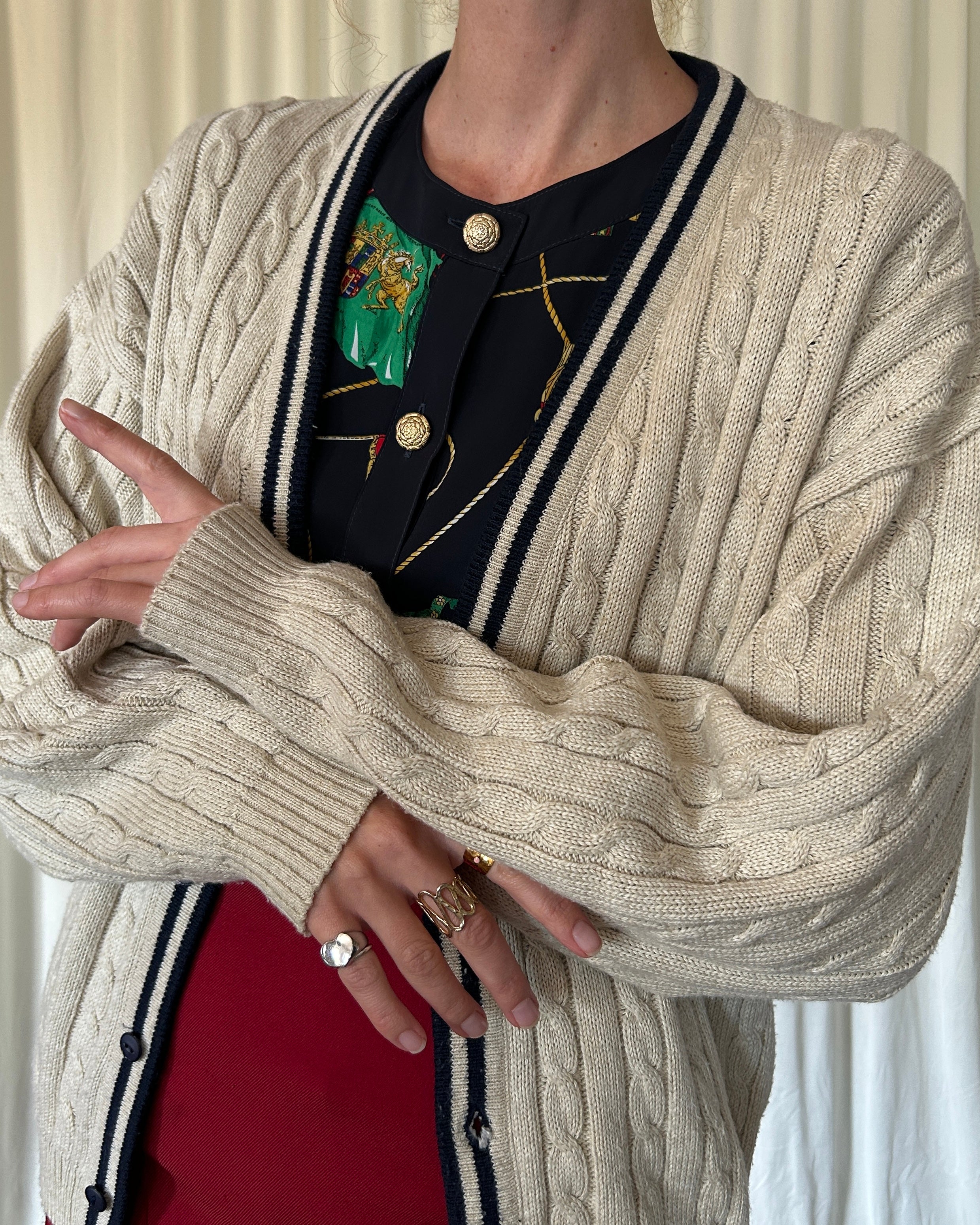 Cardigan panna