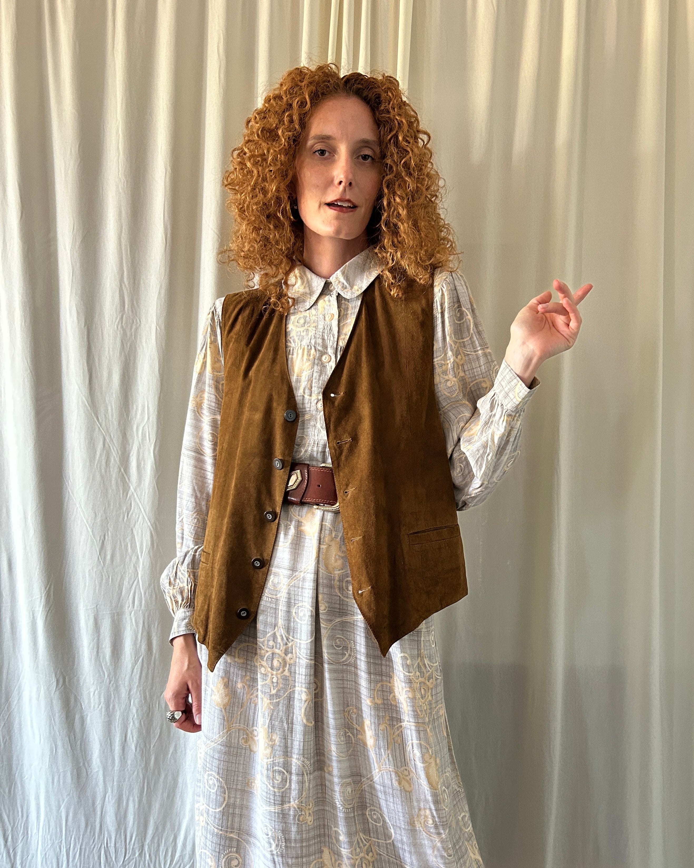 Gilet scamosciato