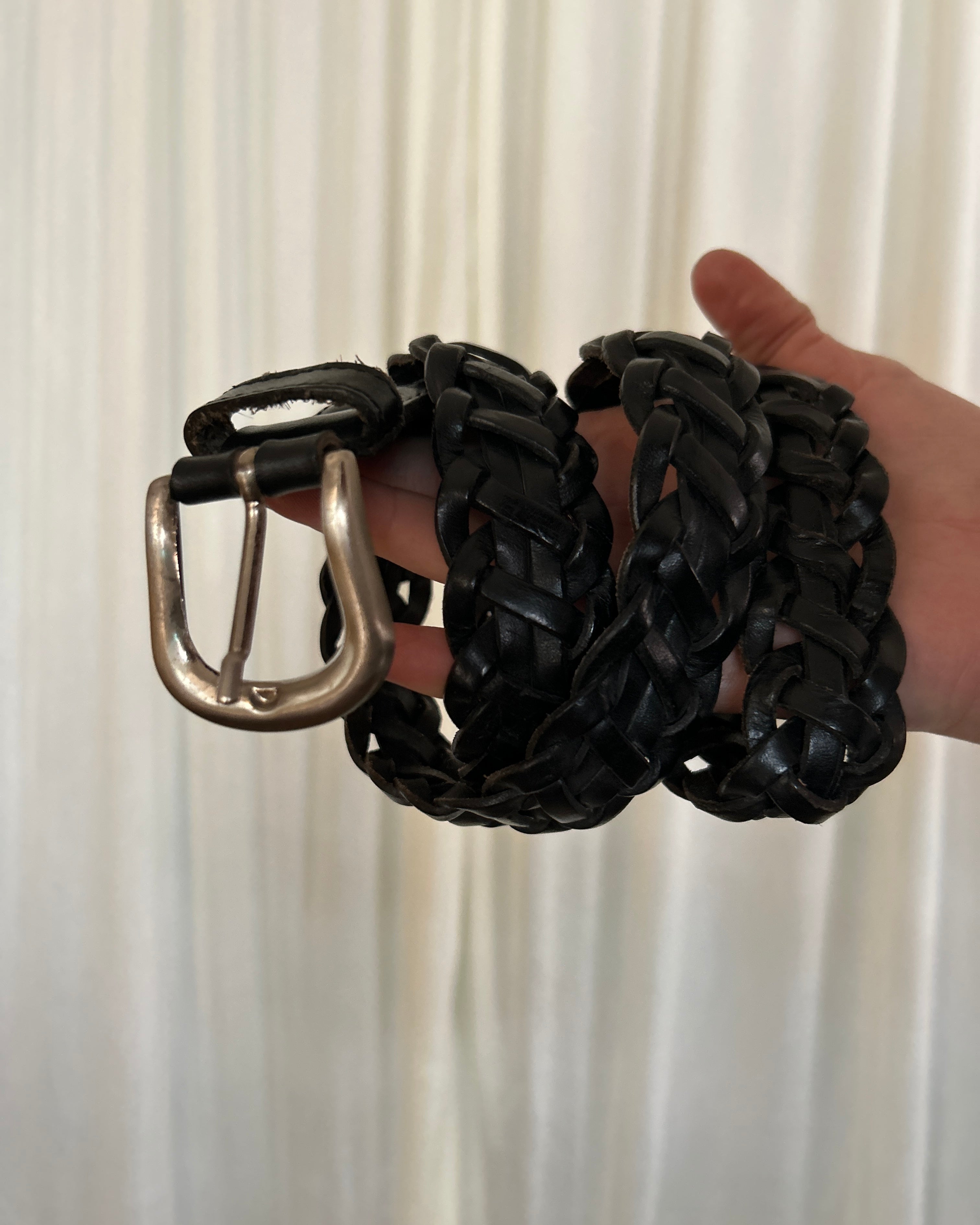 Cintura intreccio nera