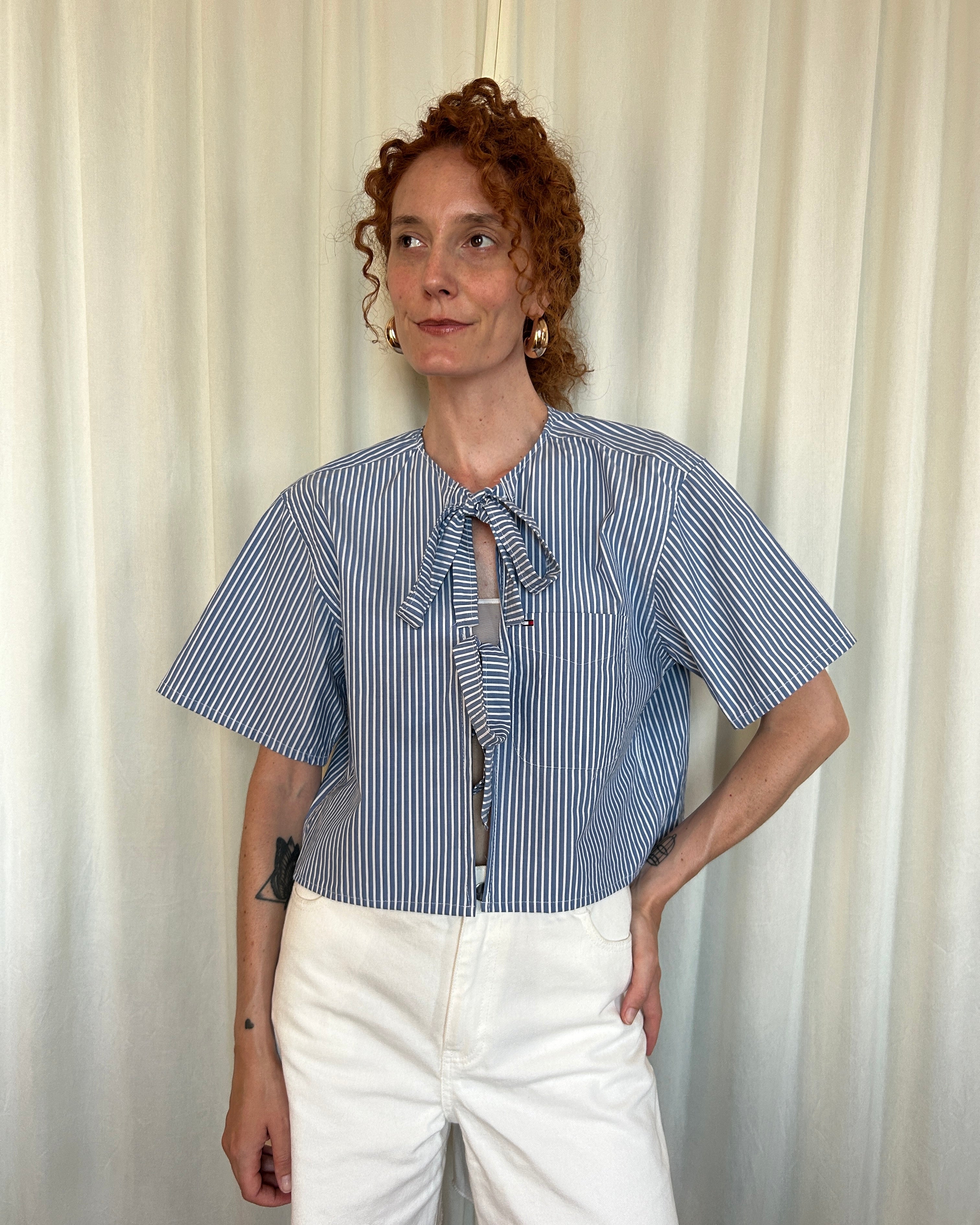 Camicia Tommy Hilfiger righe blu
