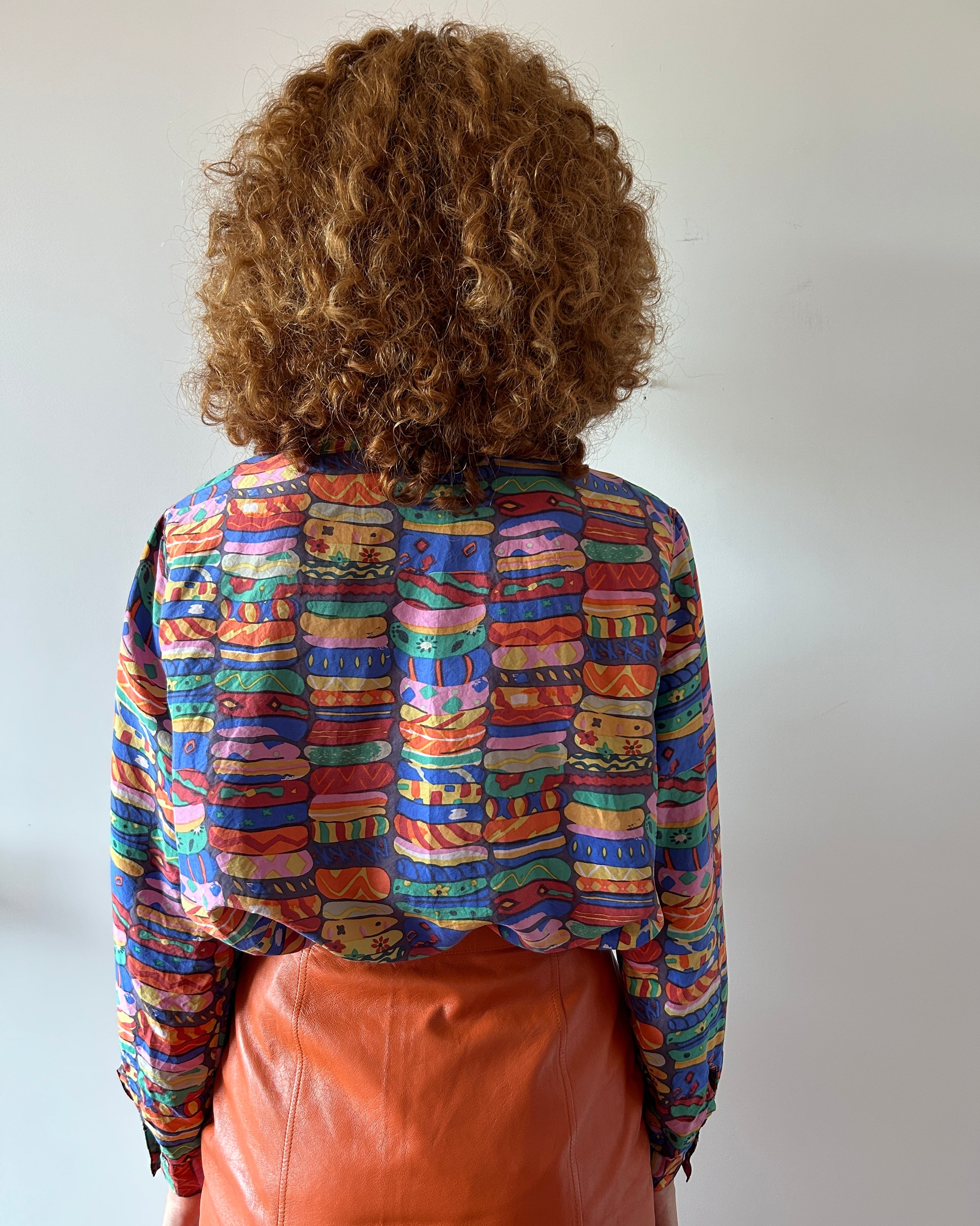 Camicia fantasia in seta