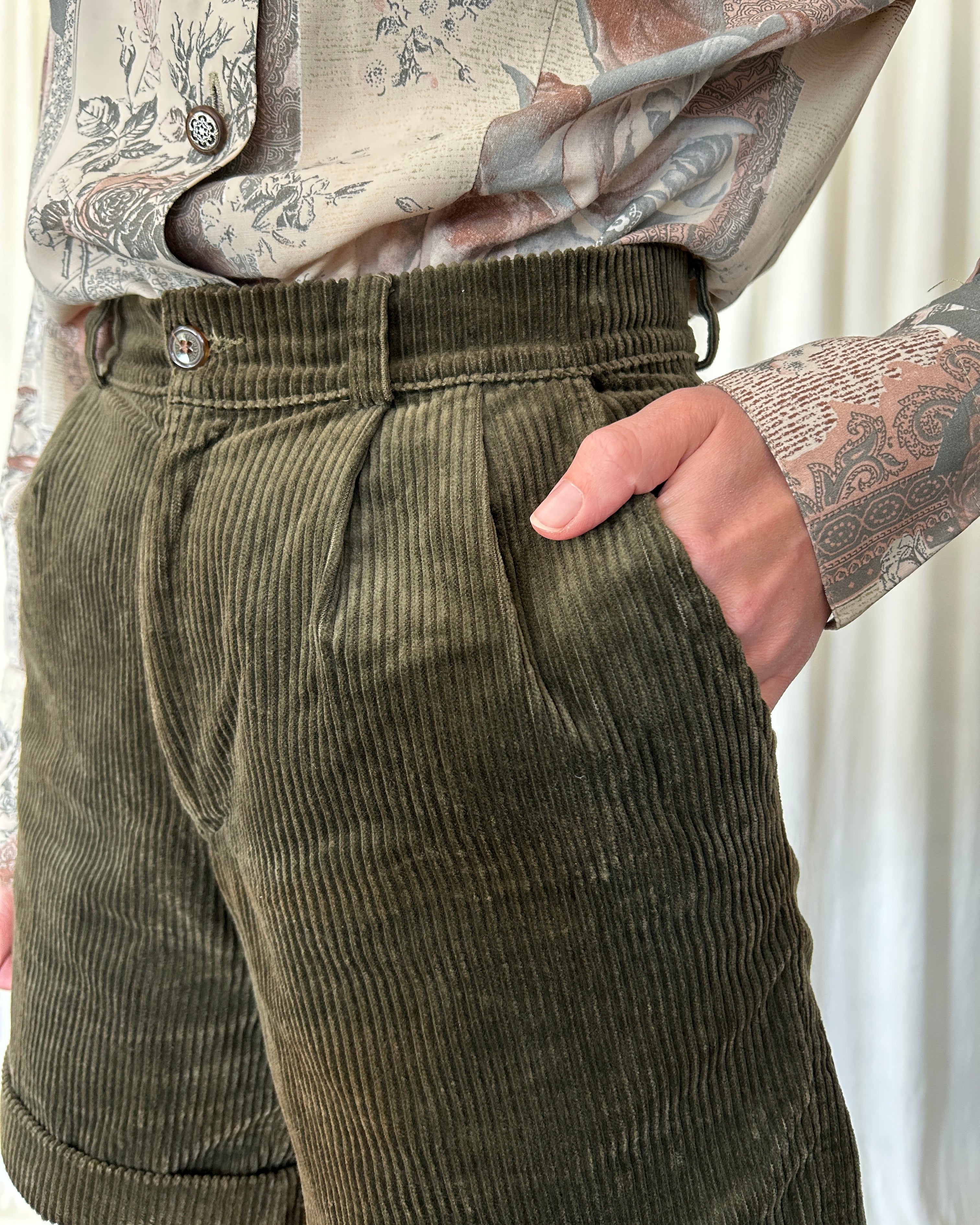 Shorts velluto