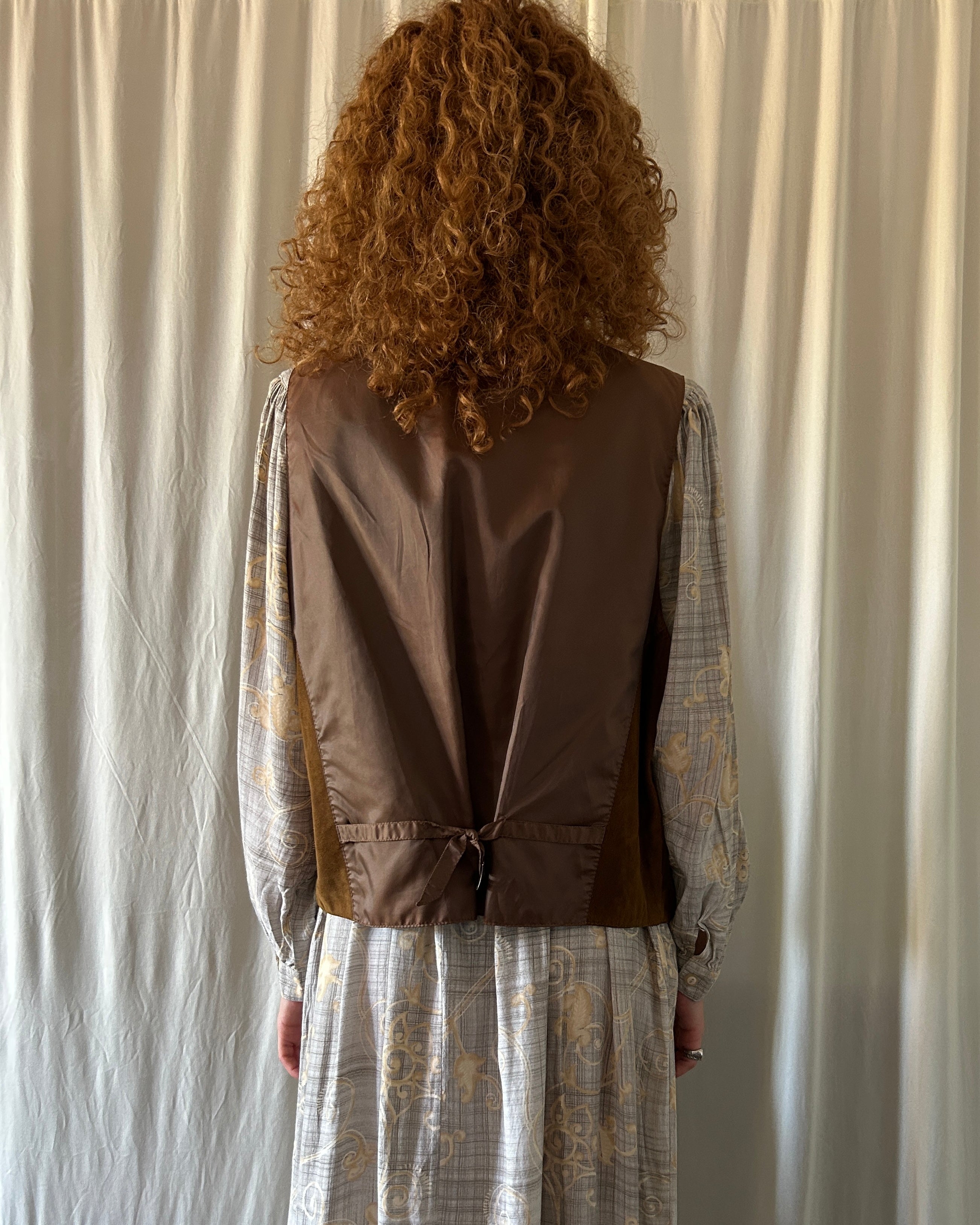 Gilet scamosciato