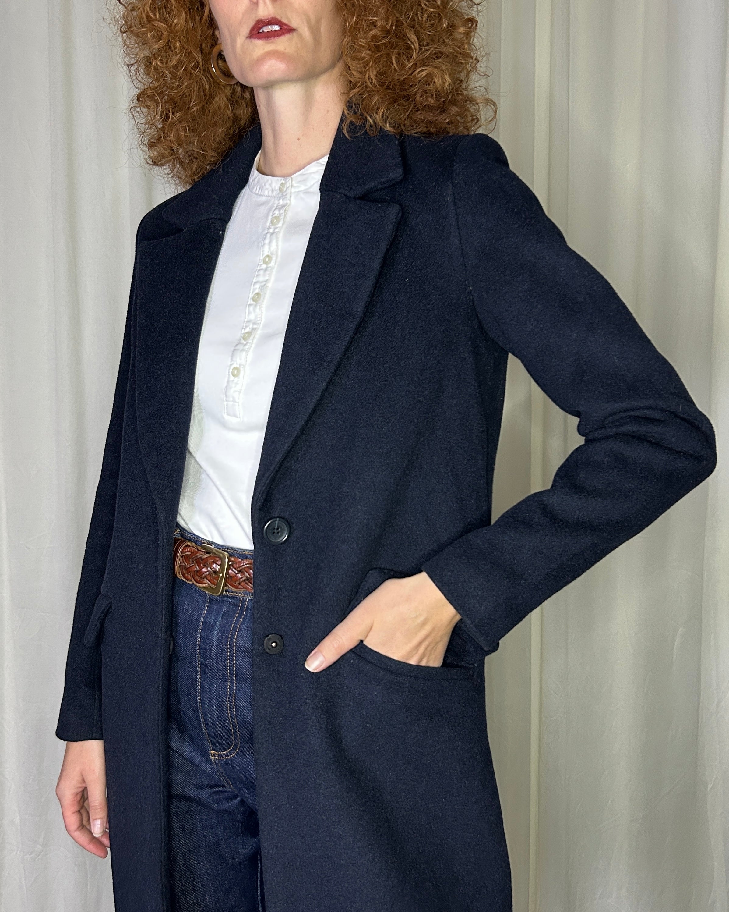 Cappotto blu navy