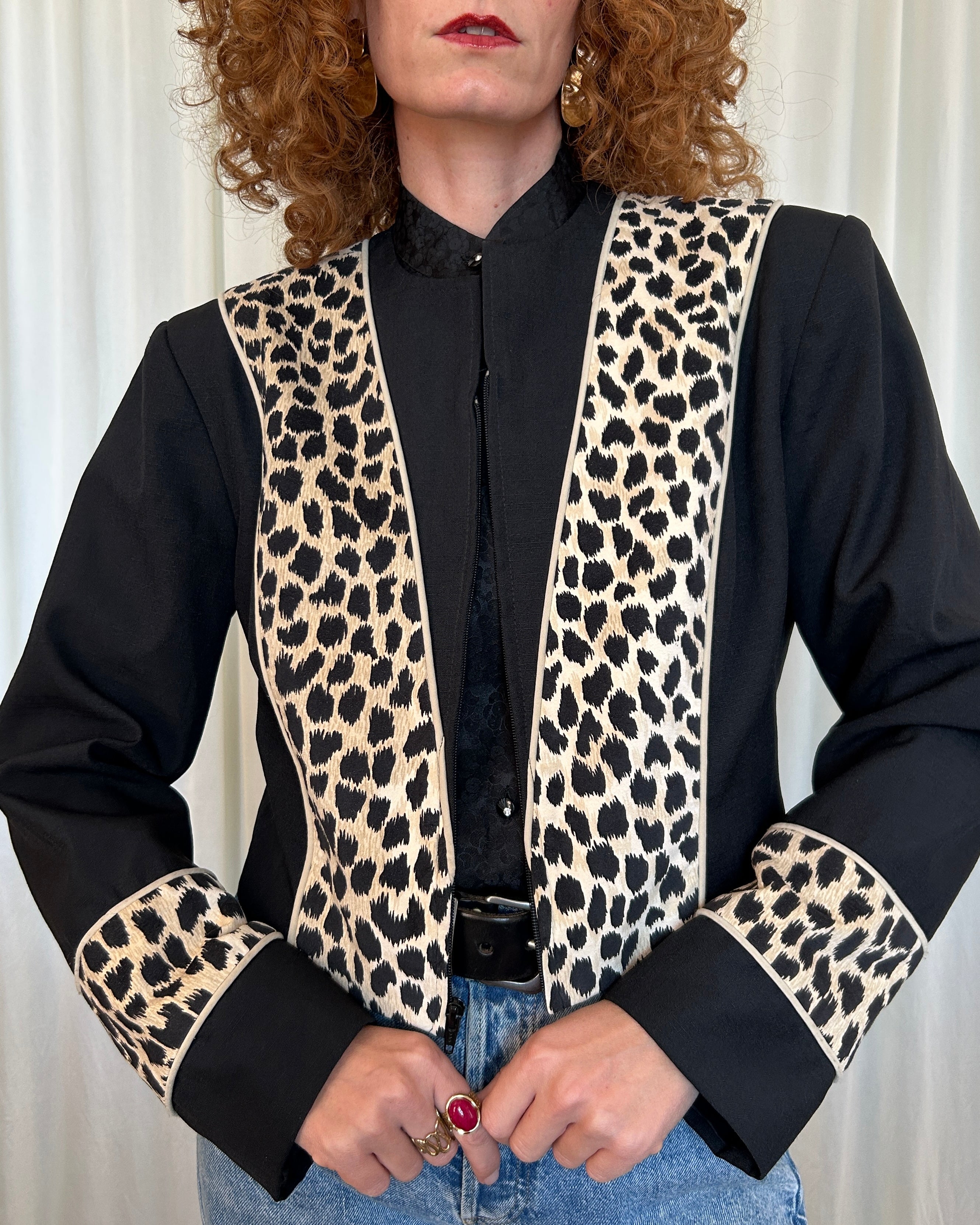 Blazer leopardato