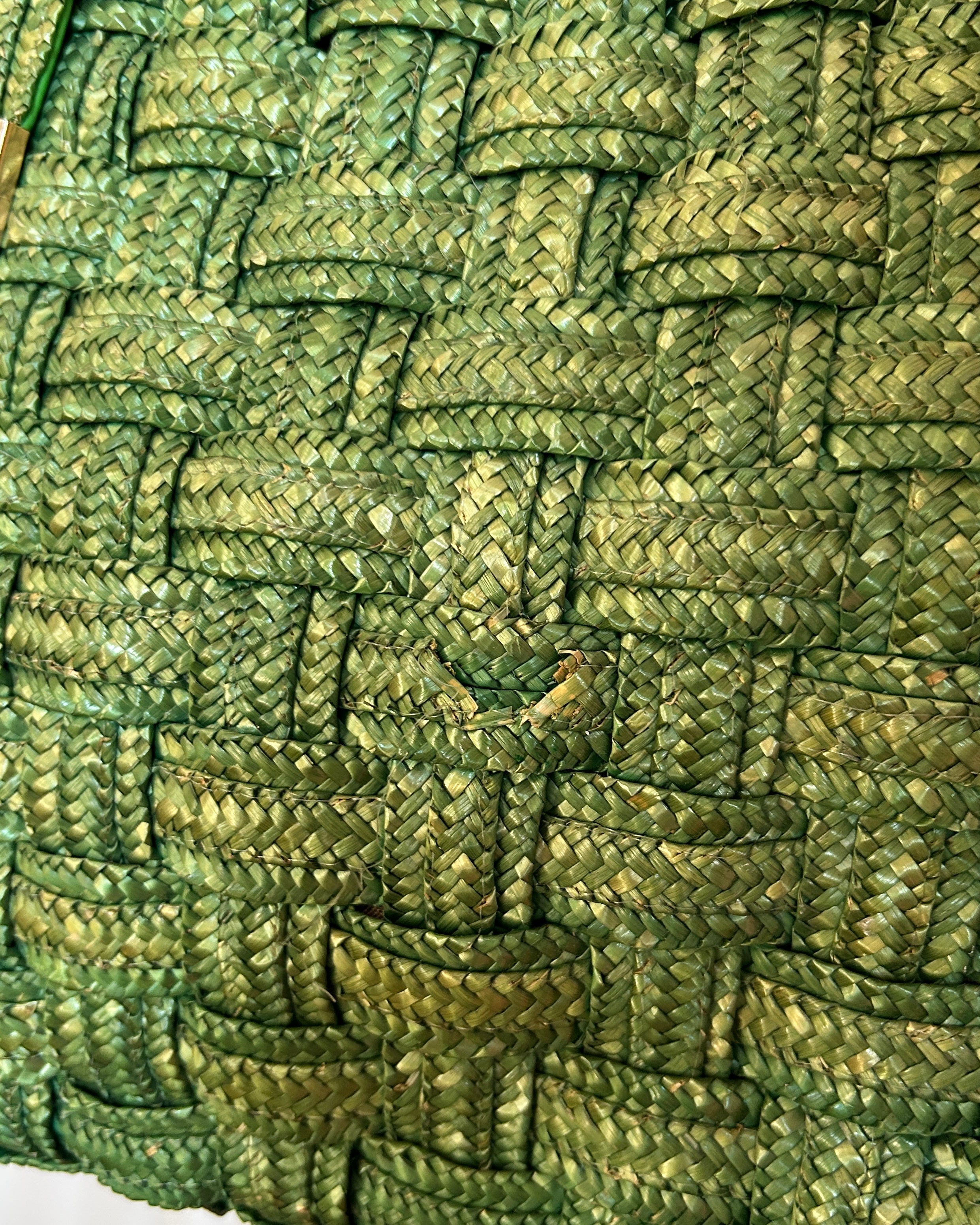 Borsa paglia verde