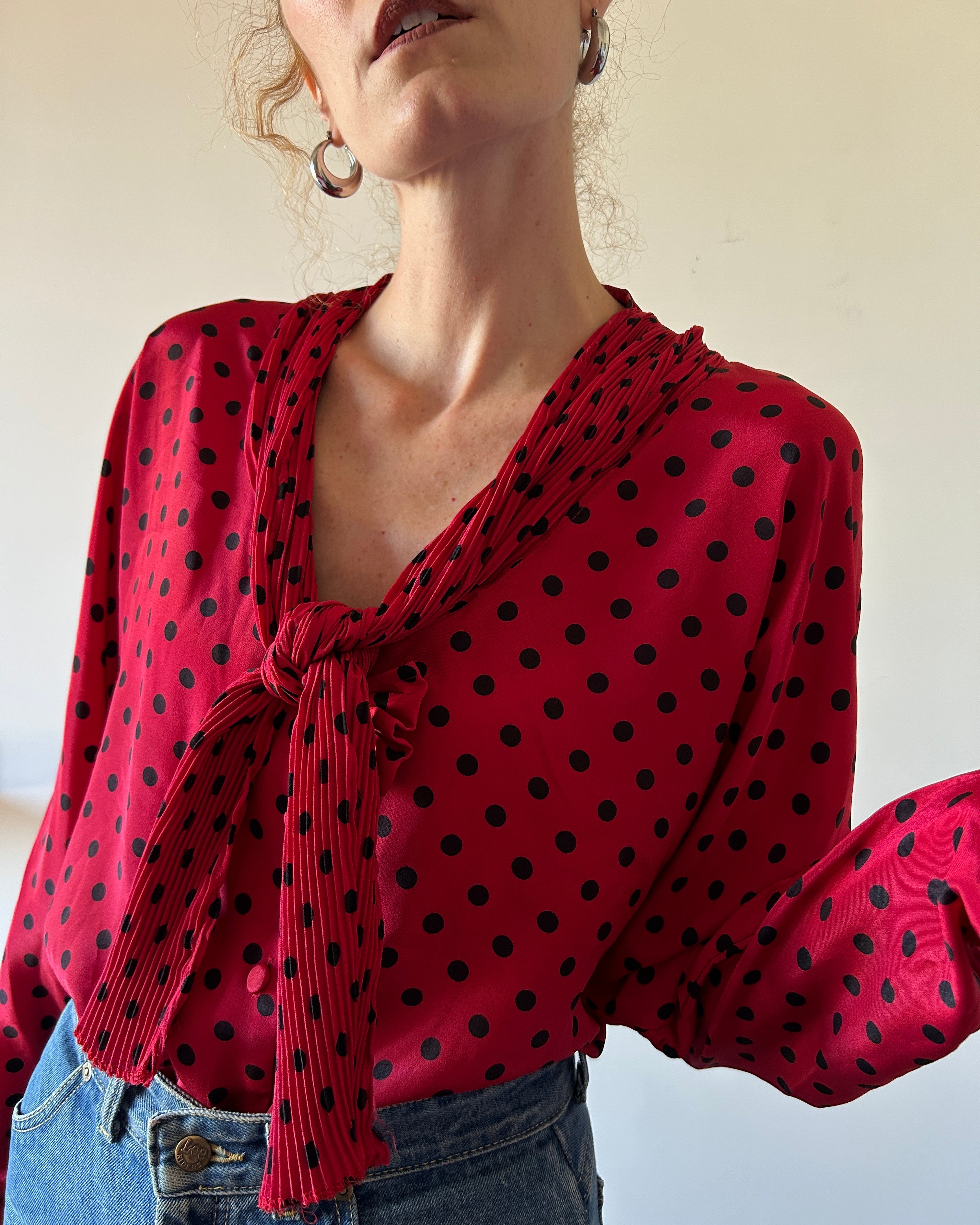 Camicia a pois
