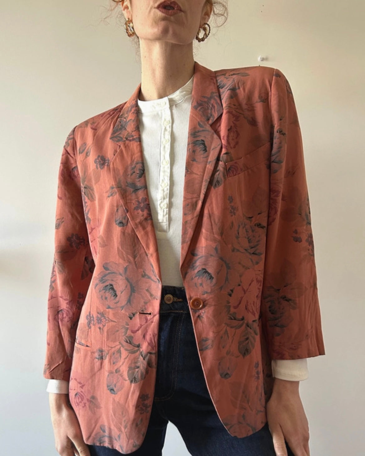 Blazer rosa antico