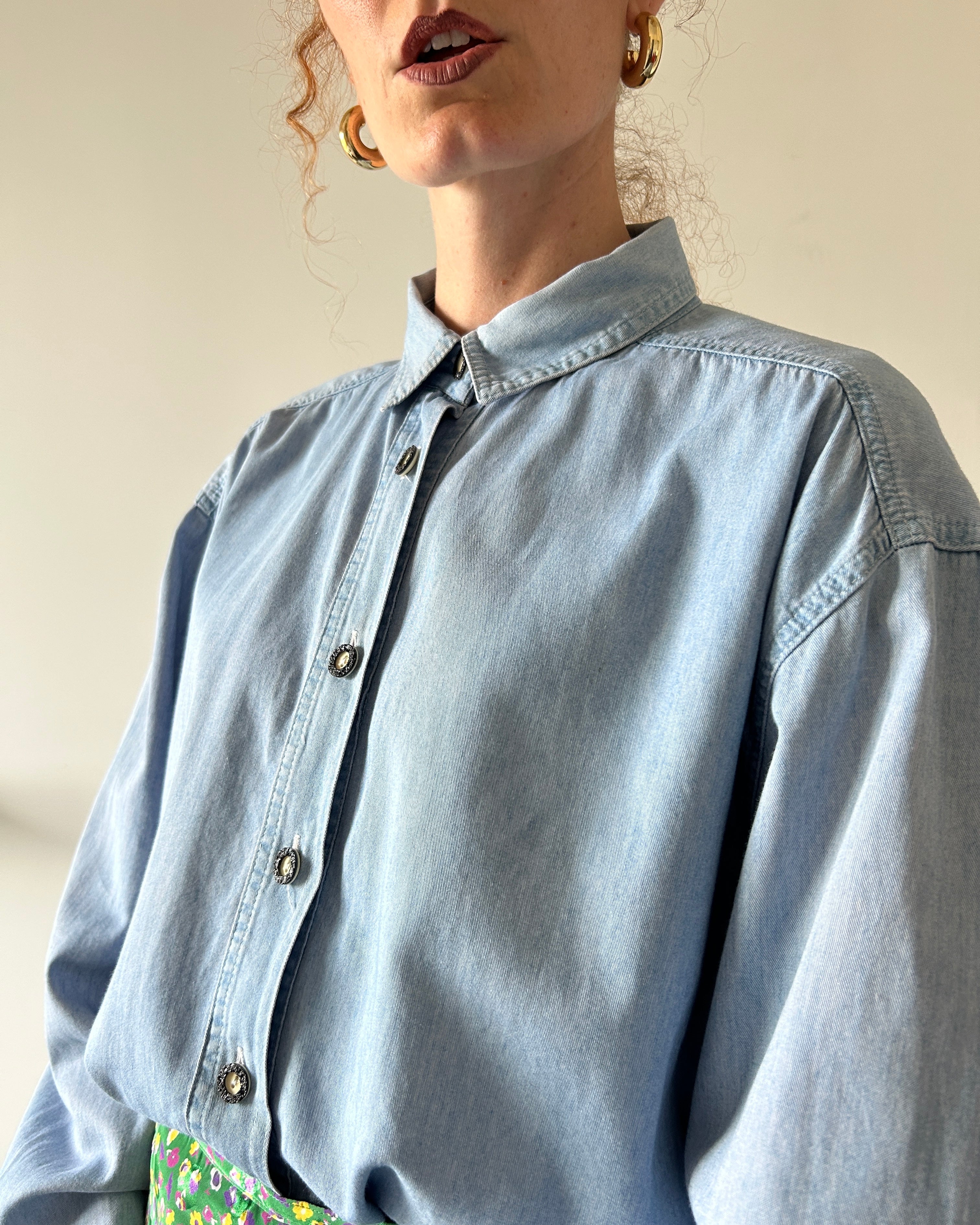 Camicia denim tirolese