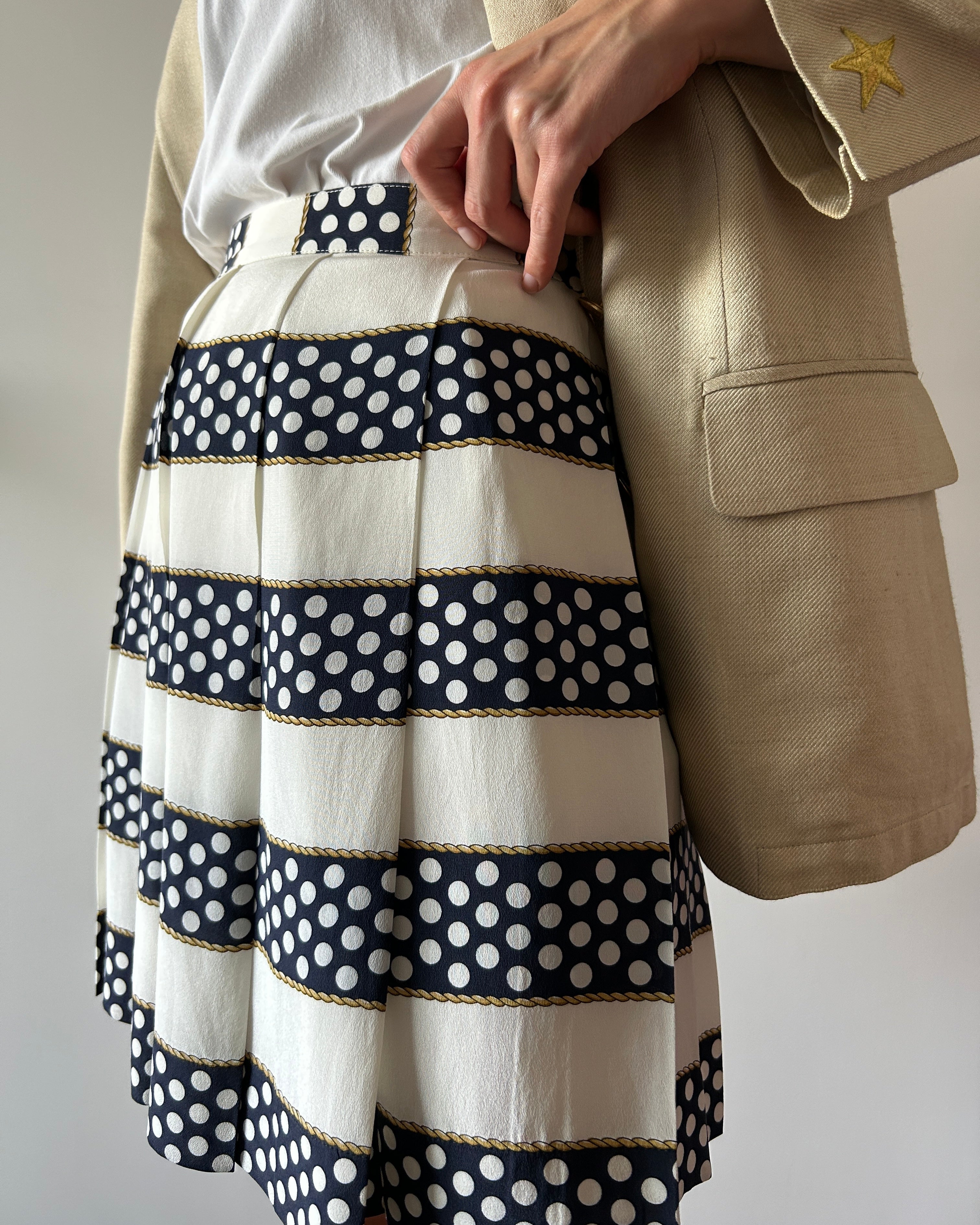 Minigonna righe e pois