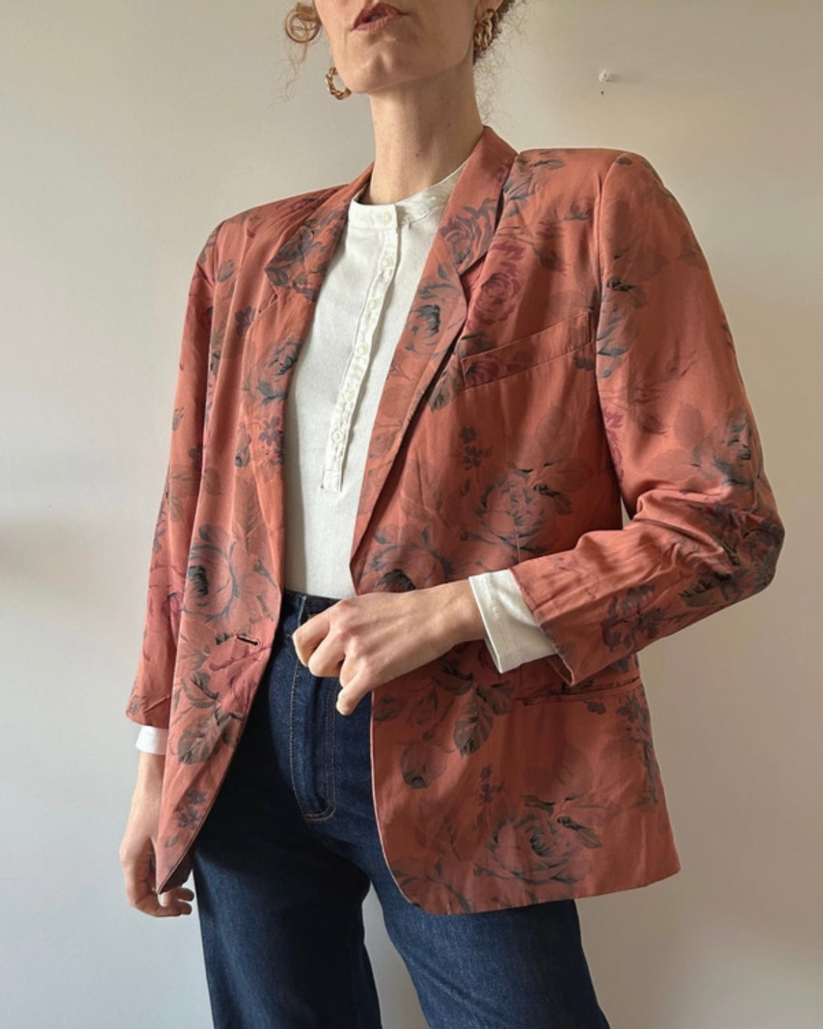 Blazer rosa antico