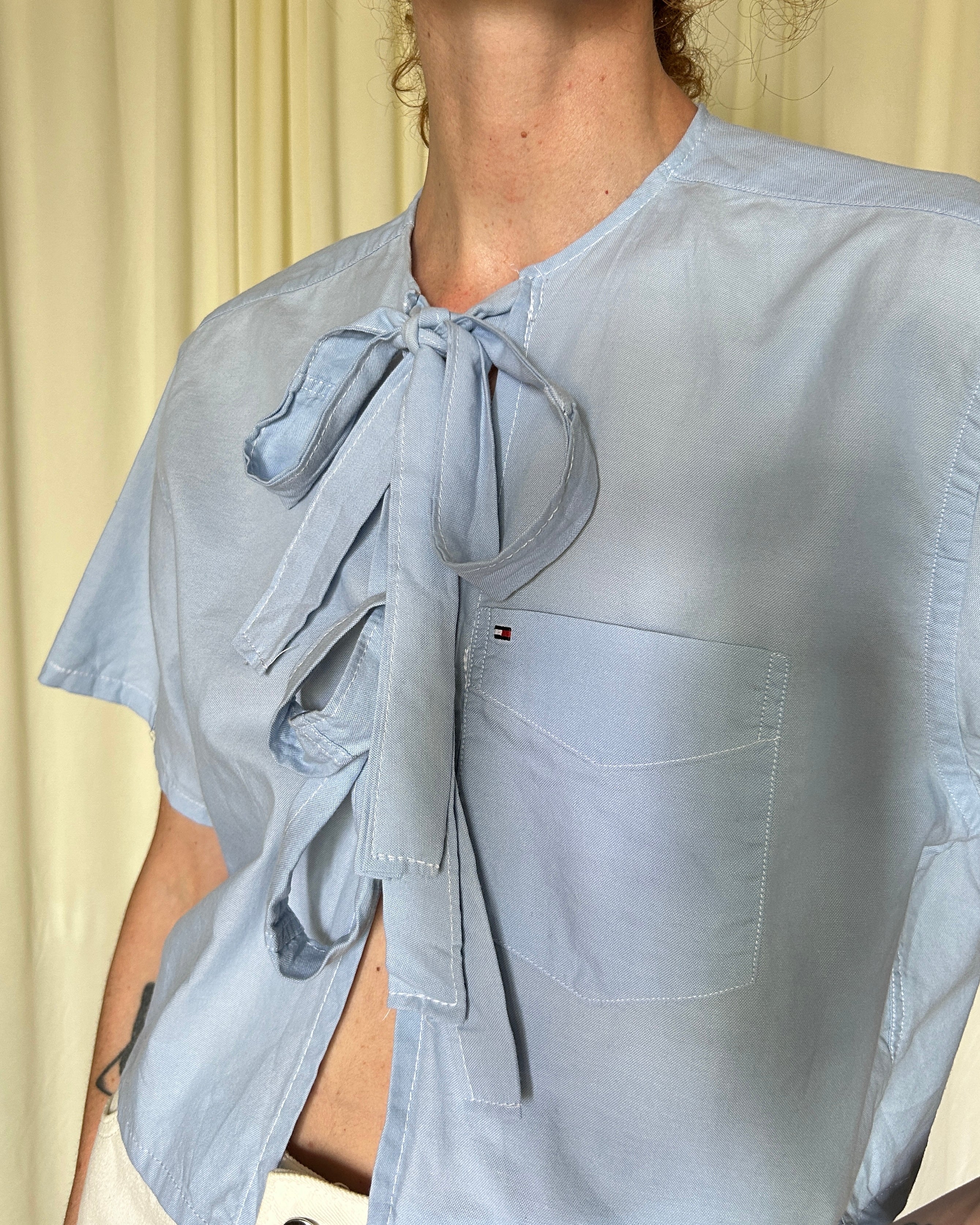 Camicia Tommy Hilfiger celeste