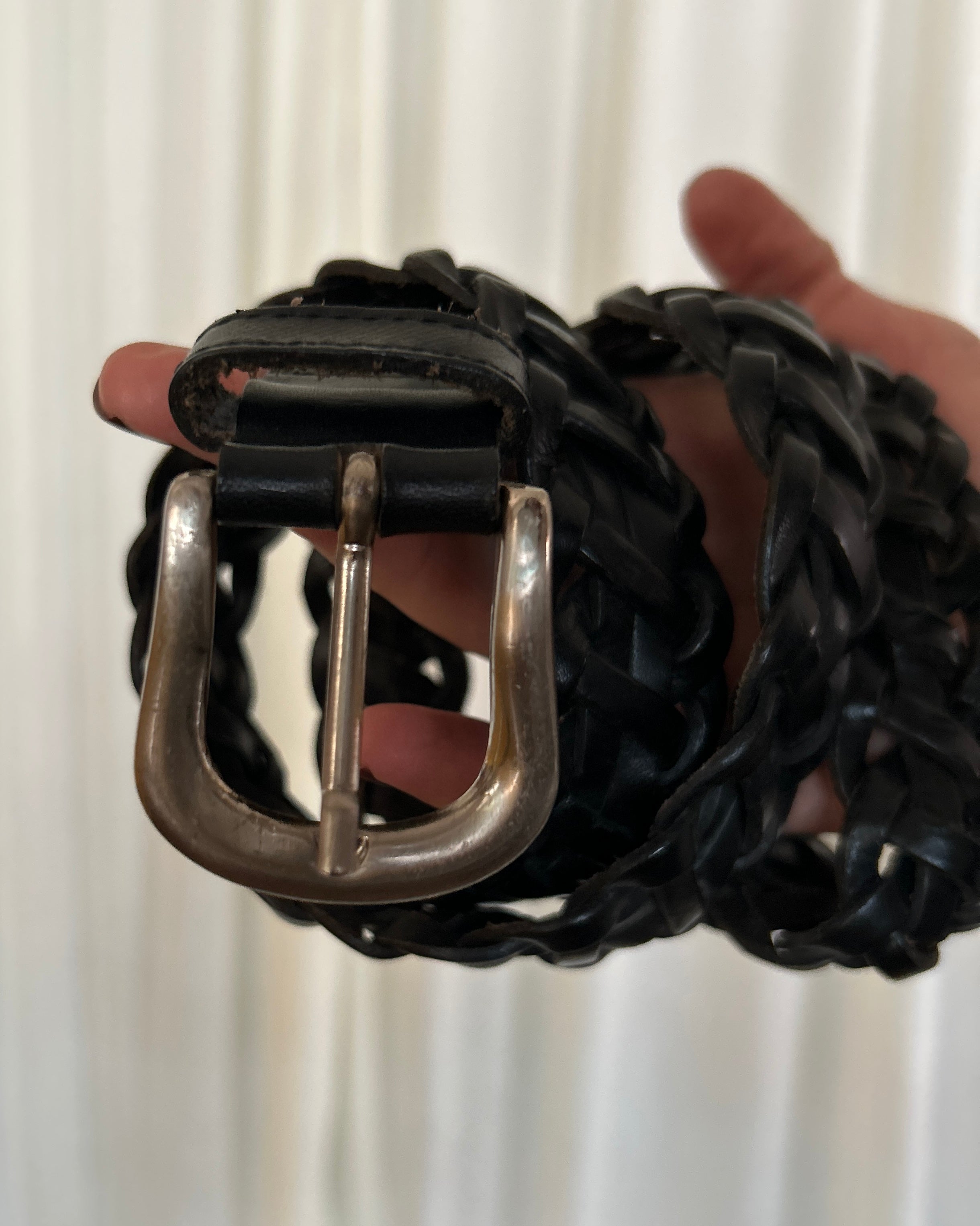Cintura intreccio nera