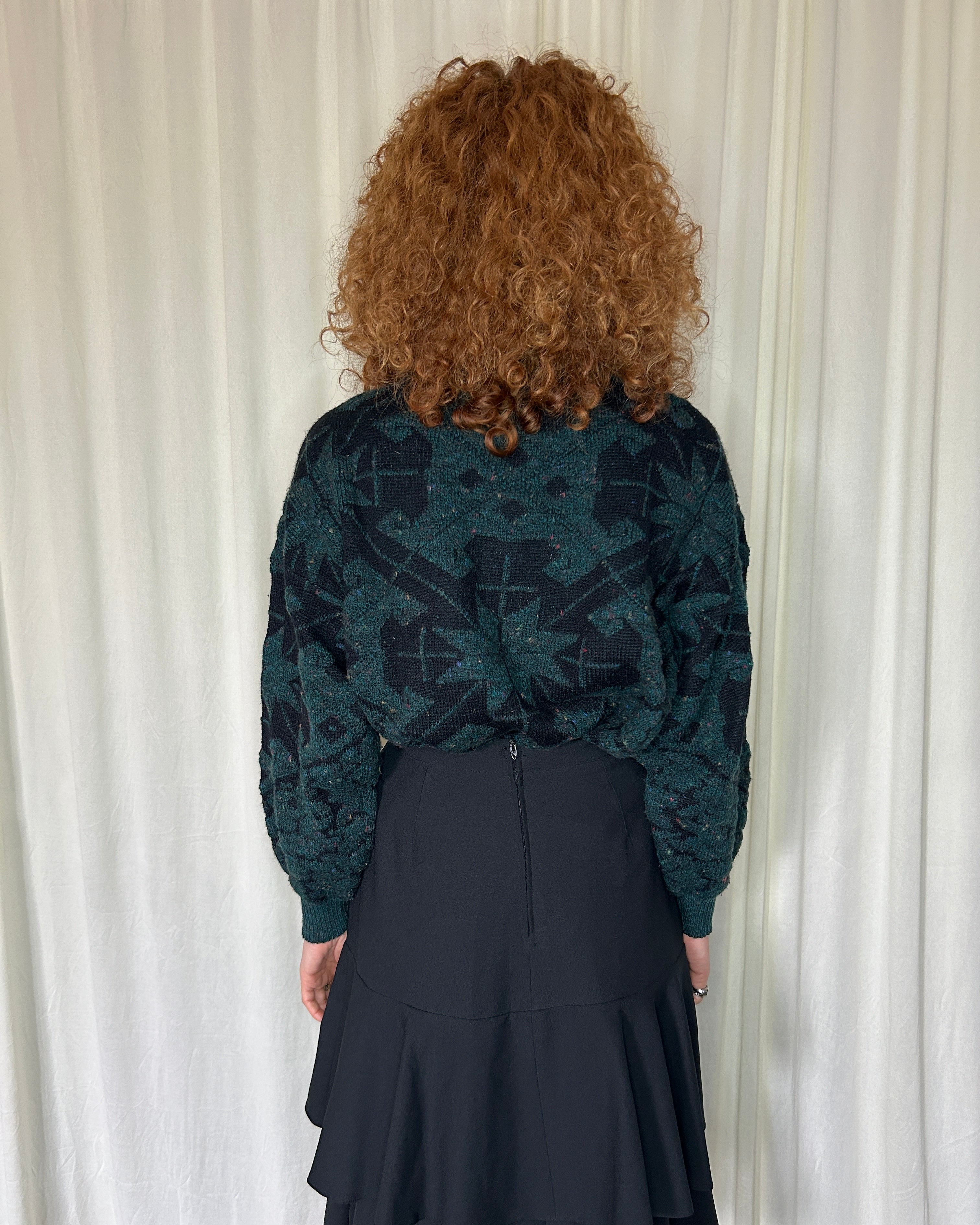 Maglione verde petrolio